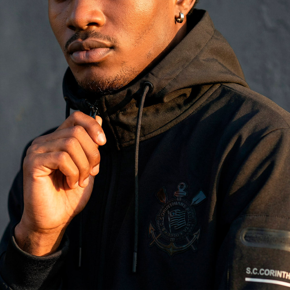 Corinthians Retro Black 3D Men's Jacket