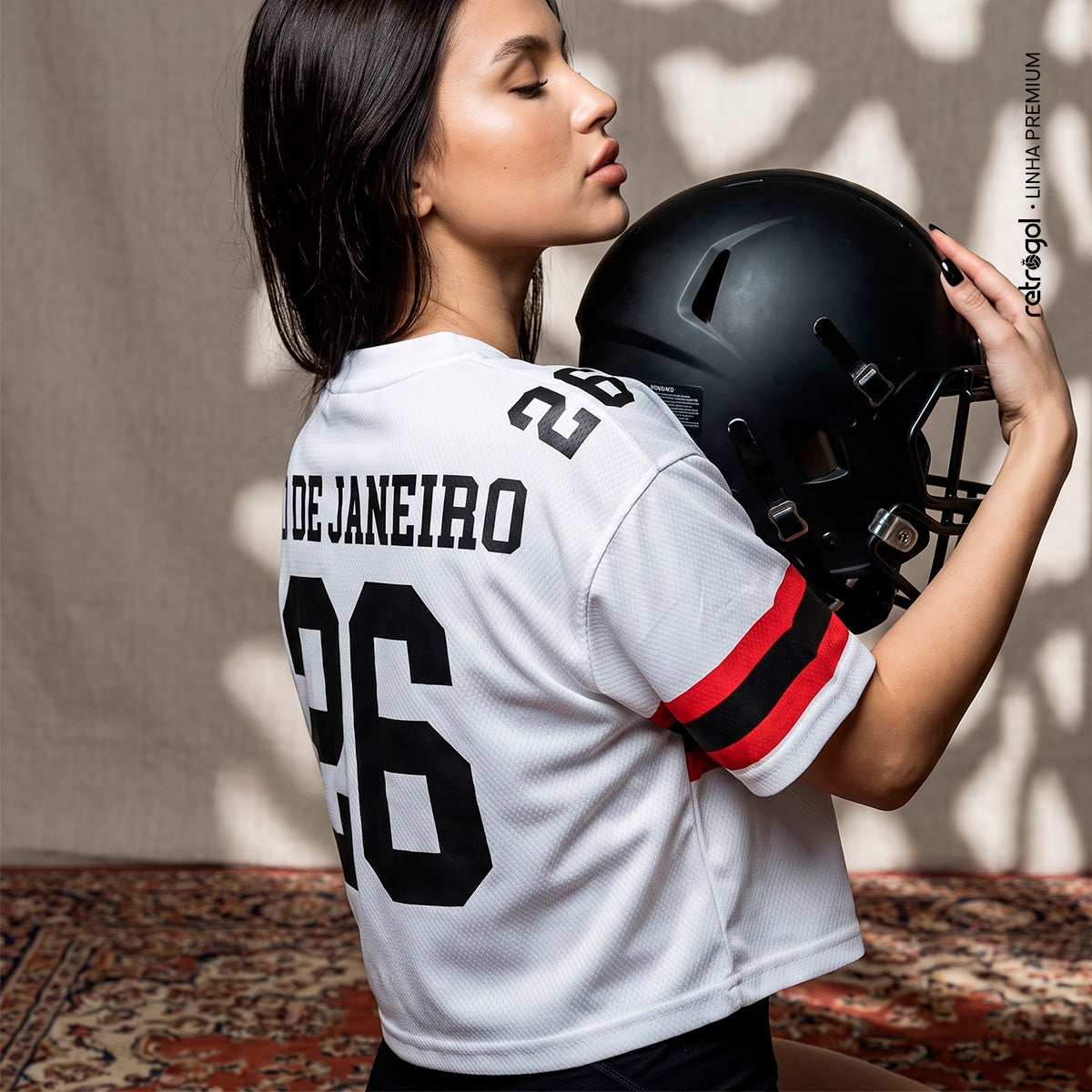 Flamengo NFL 1895 White Woman's Cropped
