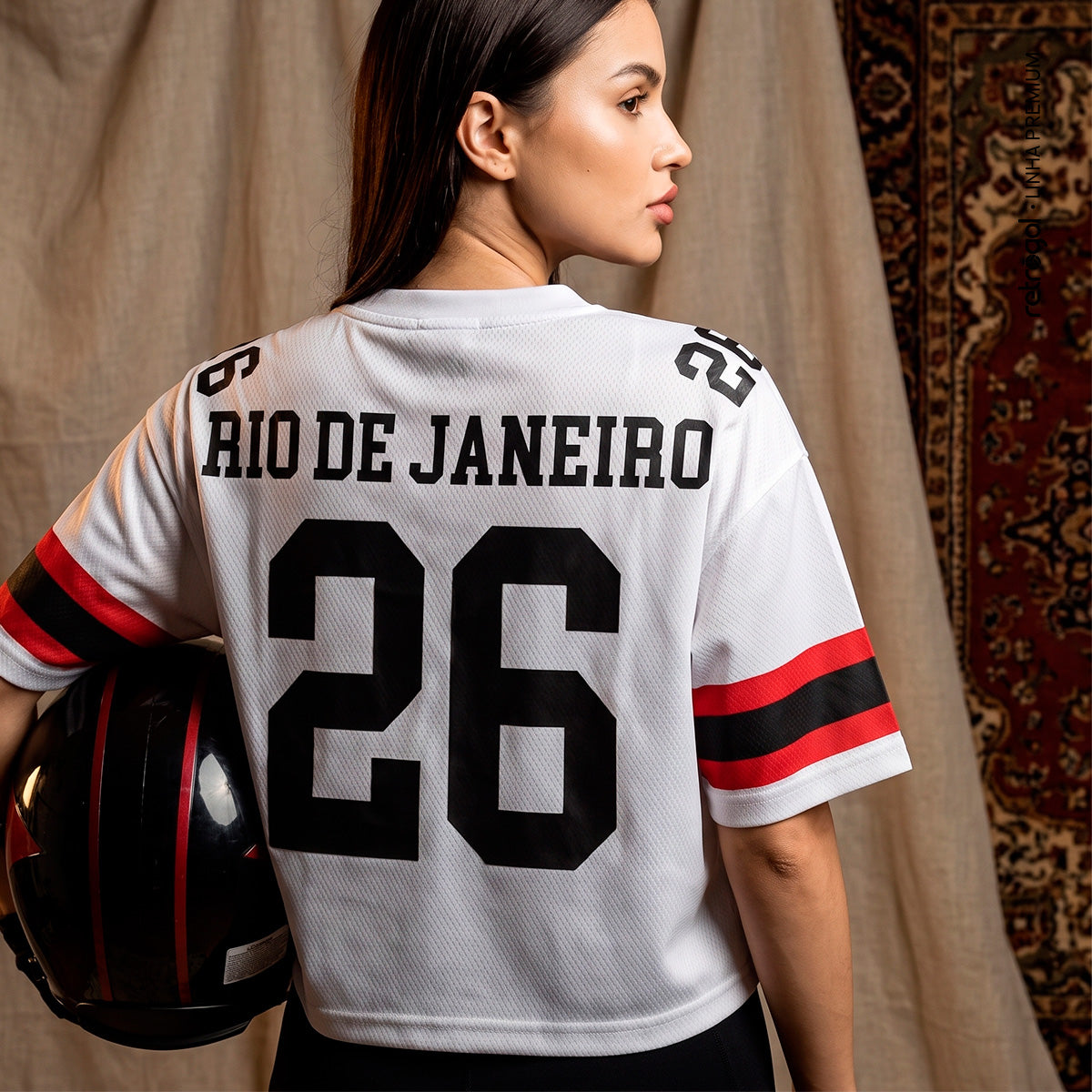 Flamengo NFL 1895 White Woman's Cropped