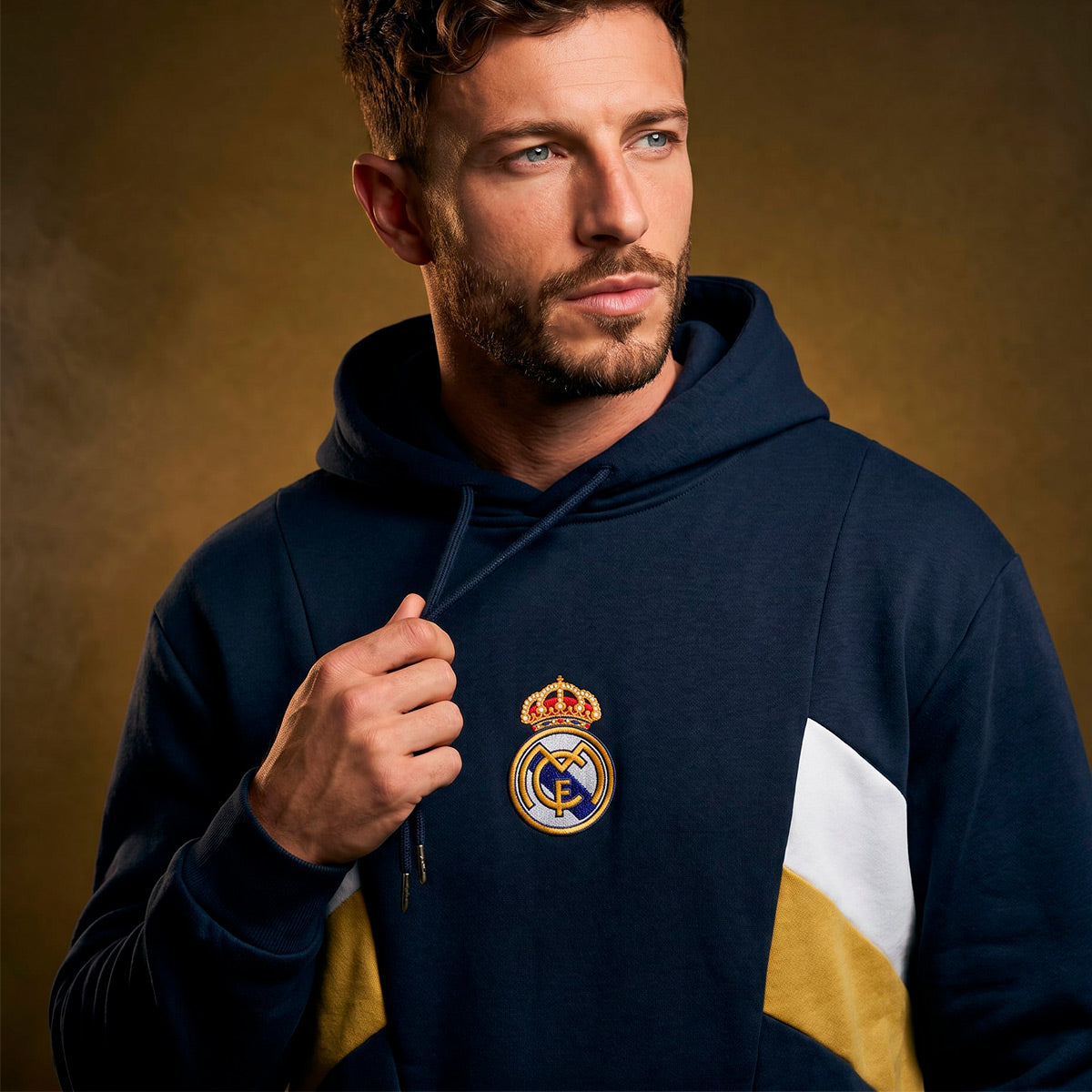 Real Madrid Retro Dark Blue Men's Sweatshirt