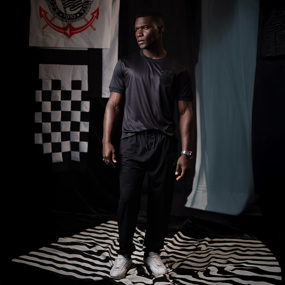 Corinthians Retro All Black Men's Pants