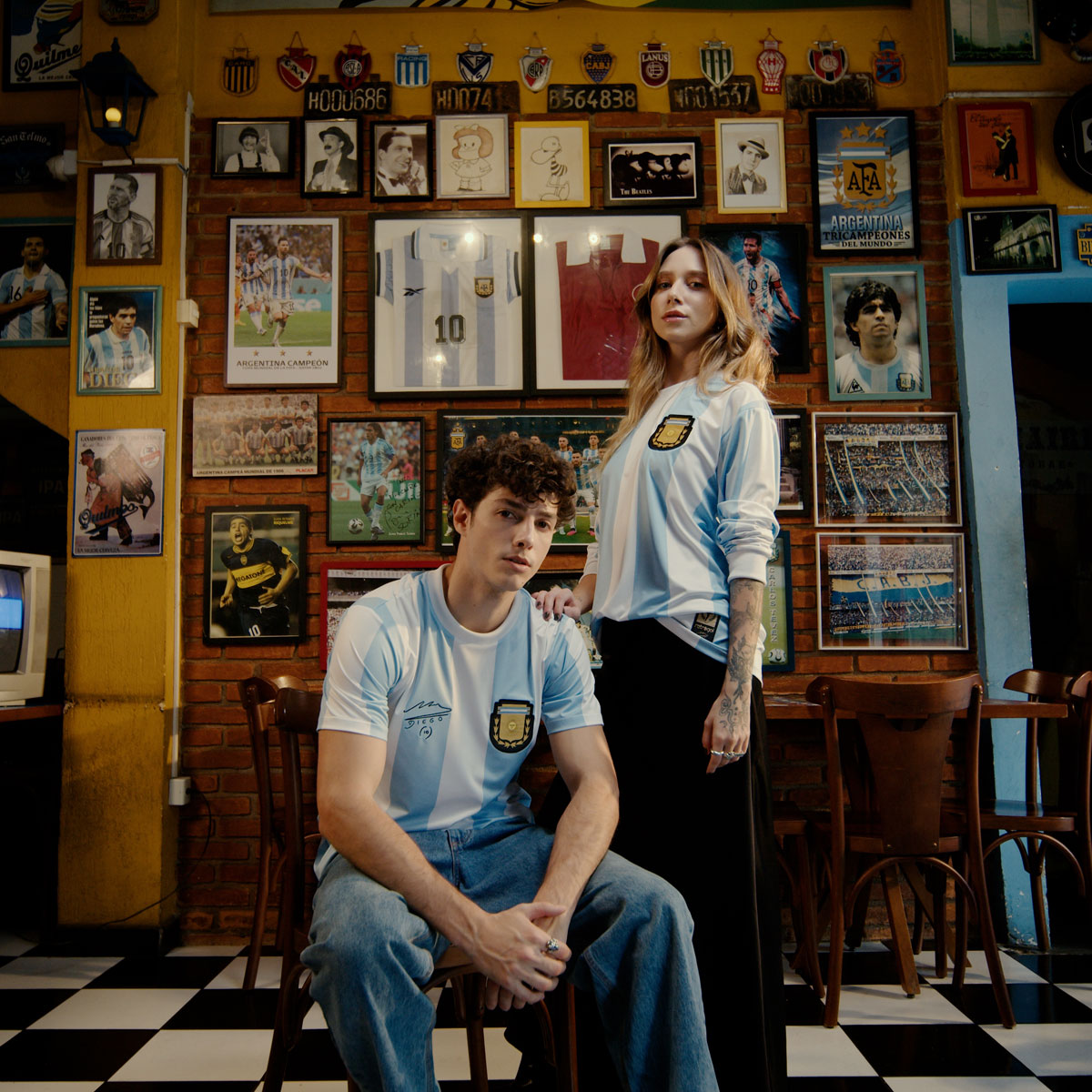 Argentina Retro 1986 Maradona Men's T-Shirt