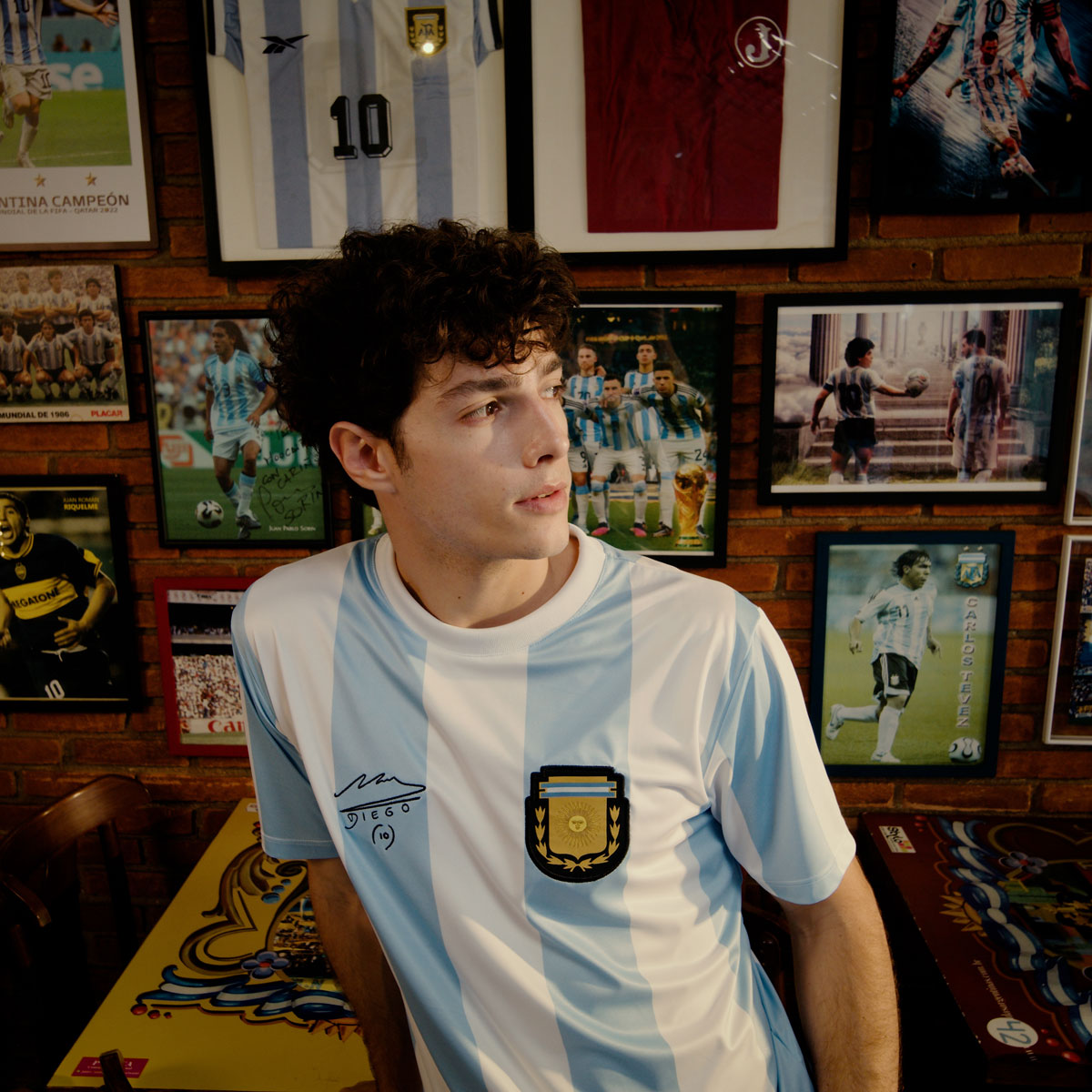 Argentina Retro 1986 Maradona Men's T-Shirt