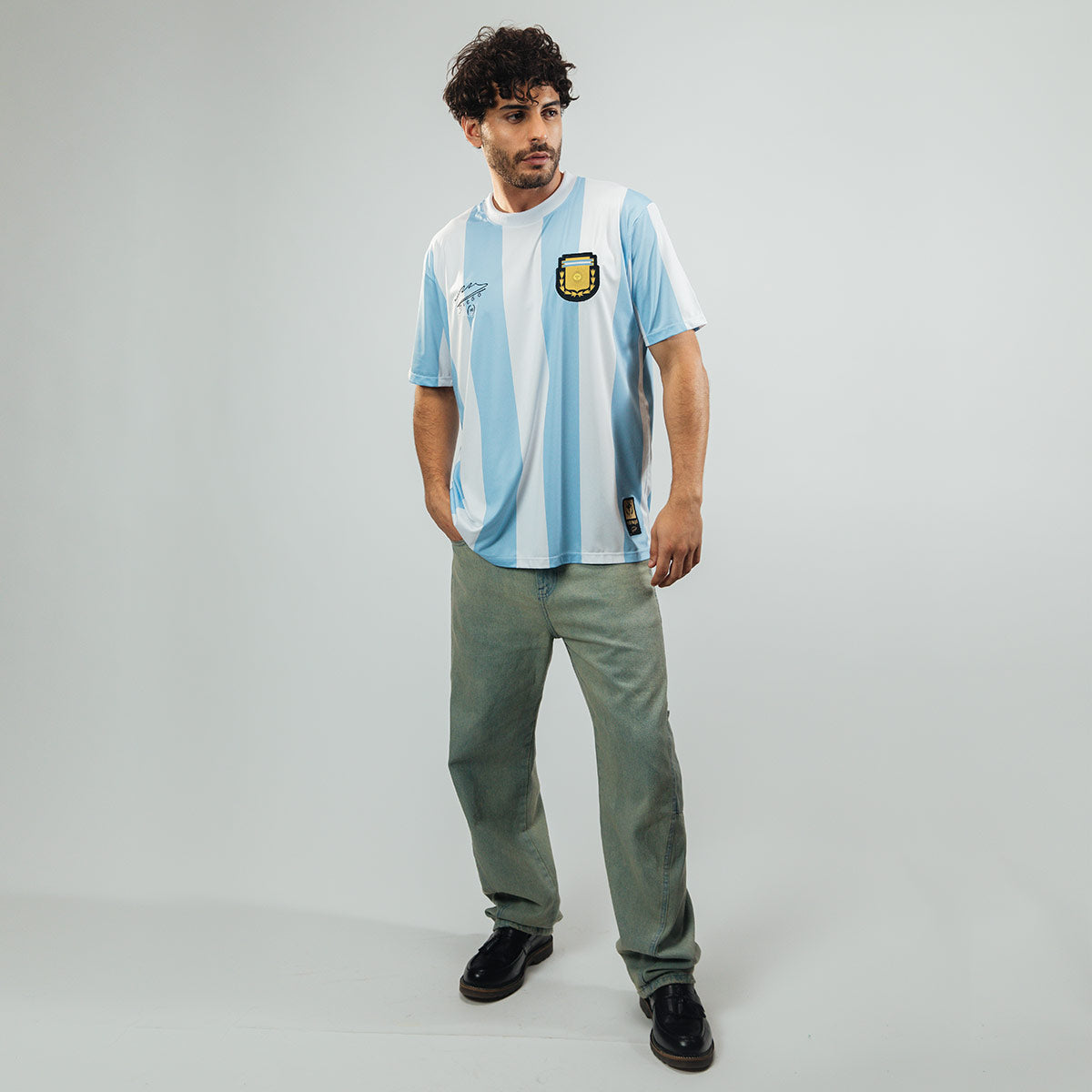 Argentina Retro 1986 Maradona Men's T-Shirt