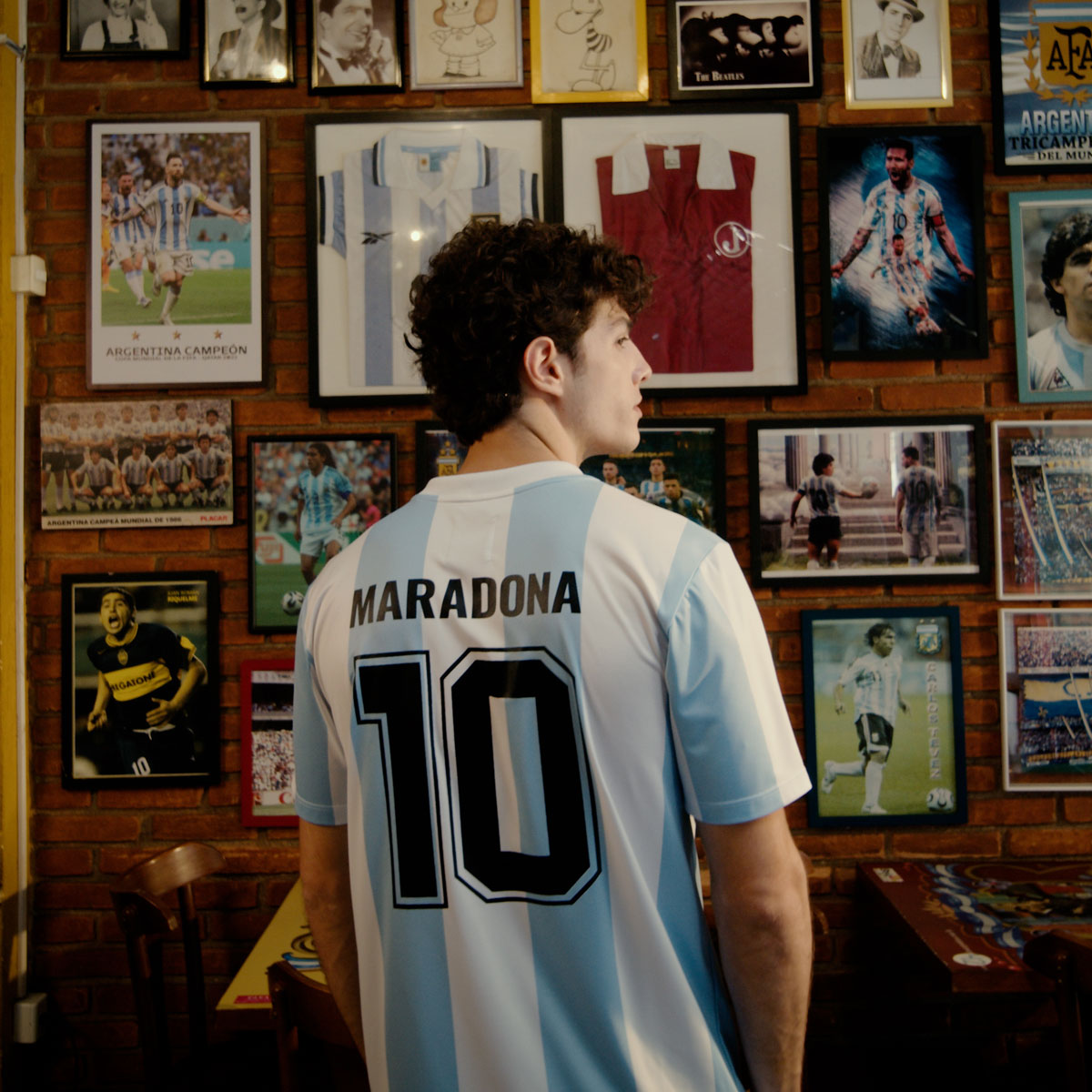 Argentina Retro 1986 Maradona Men's T-Shirt