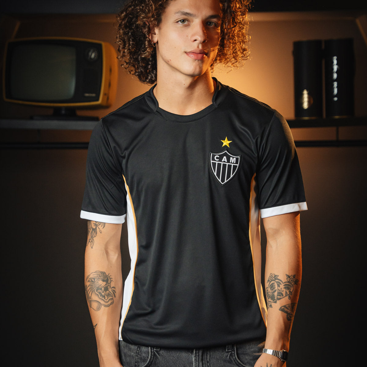Atlético Mineiro Retro Dry Black Men's T-Shirt
