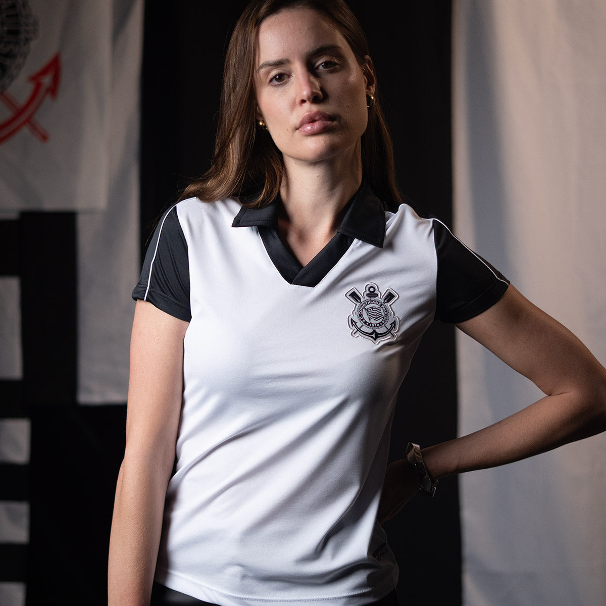 Corinthians Retro White Woman's T-Shirt