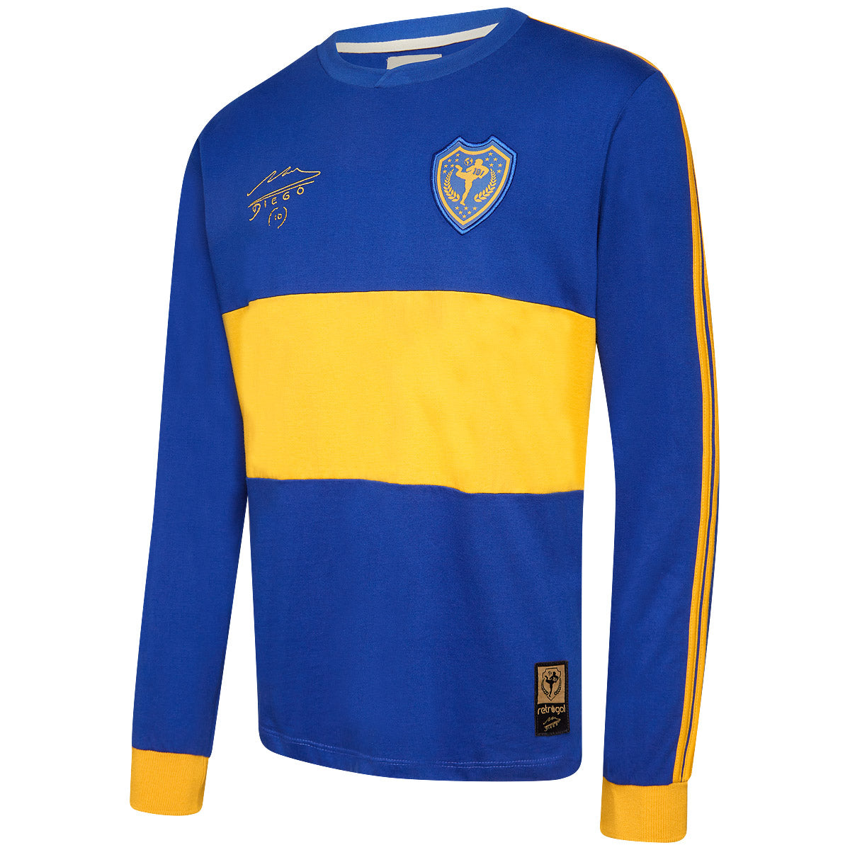 Boca Juniors Retro 1981/82 Maradona Men's Long Sleeved T-Shirt