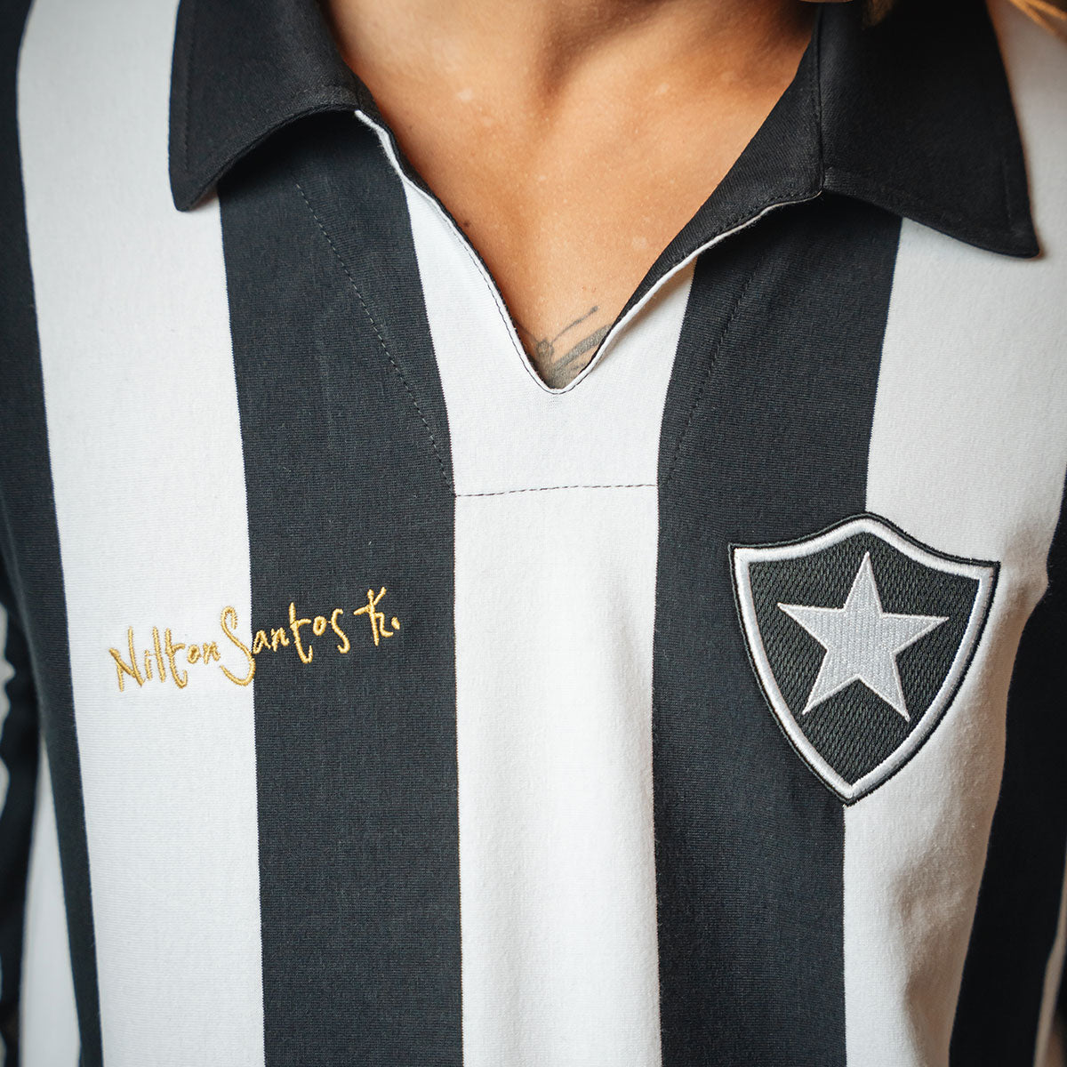 Botafogo Retro 1962 Nilton Santos Men's Long Sleeved T-Shirt