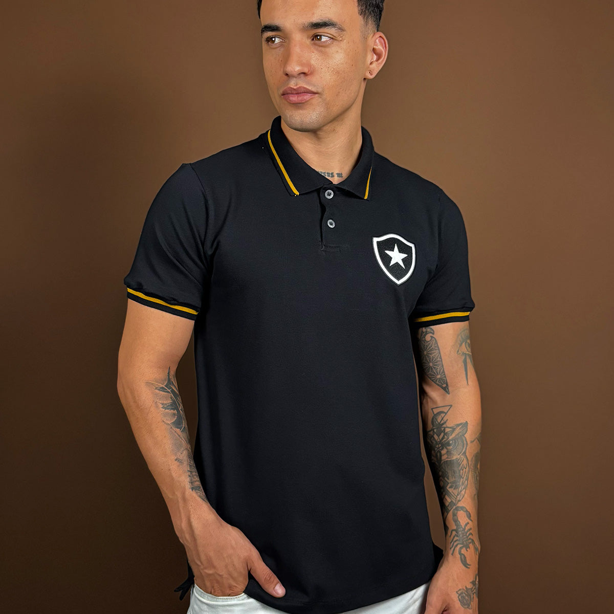Botafogo Retro Gold Men's Polo T-Shirt