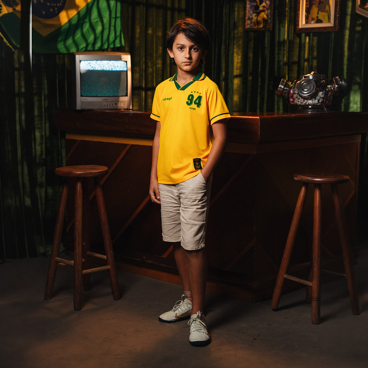 Brazil Retro 1994 Unisex Kid's T-Shirt