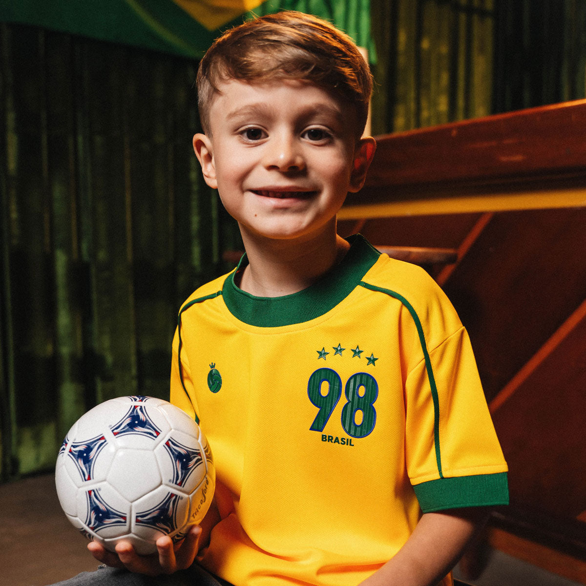 Brazil Retro 1998 Unissex Kid's T-Shirt