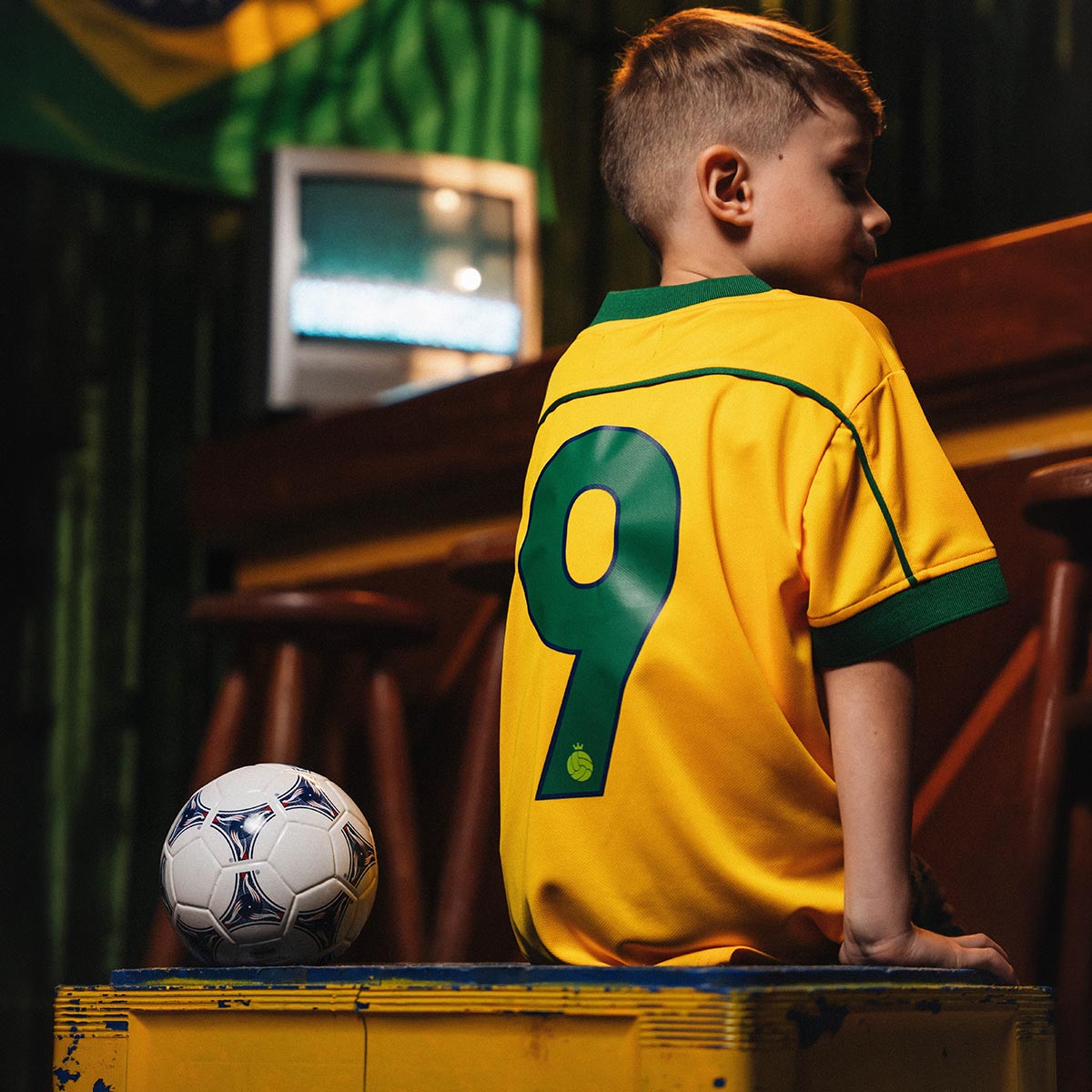 Brazil Retro 1998 Unissex Kid's T-Shirt