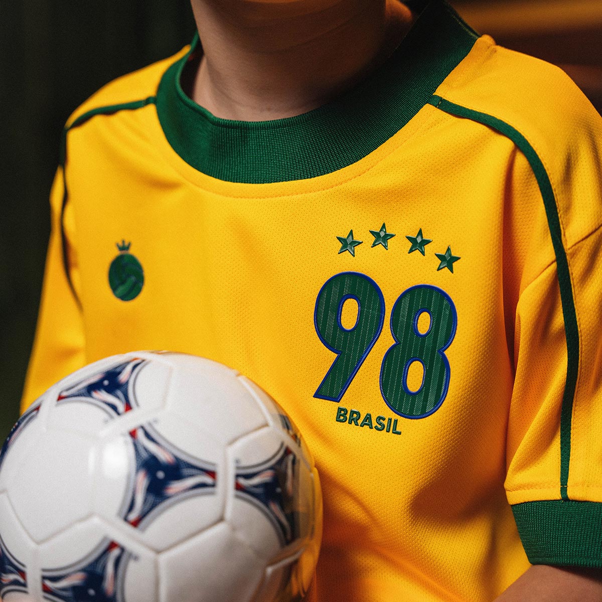 Brazil Retro 1998 Unissex Kid's T-Shirt