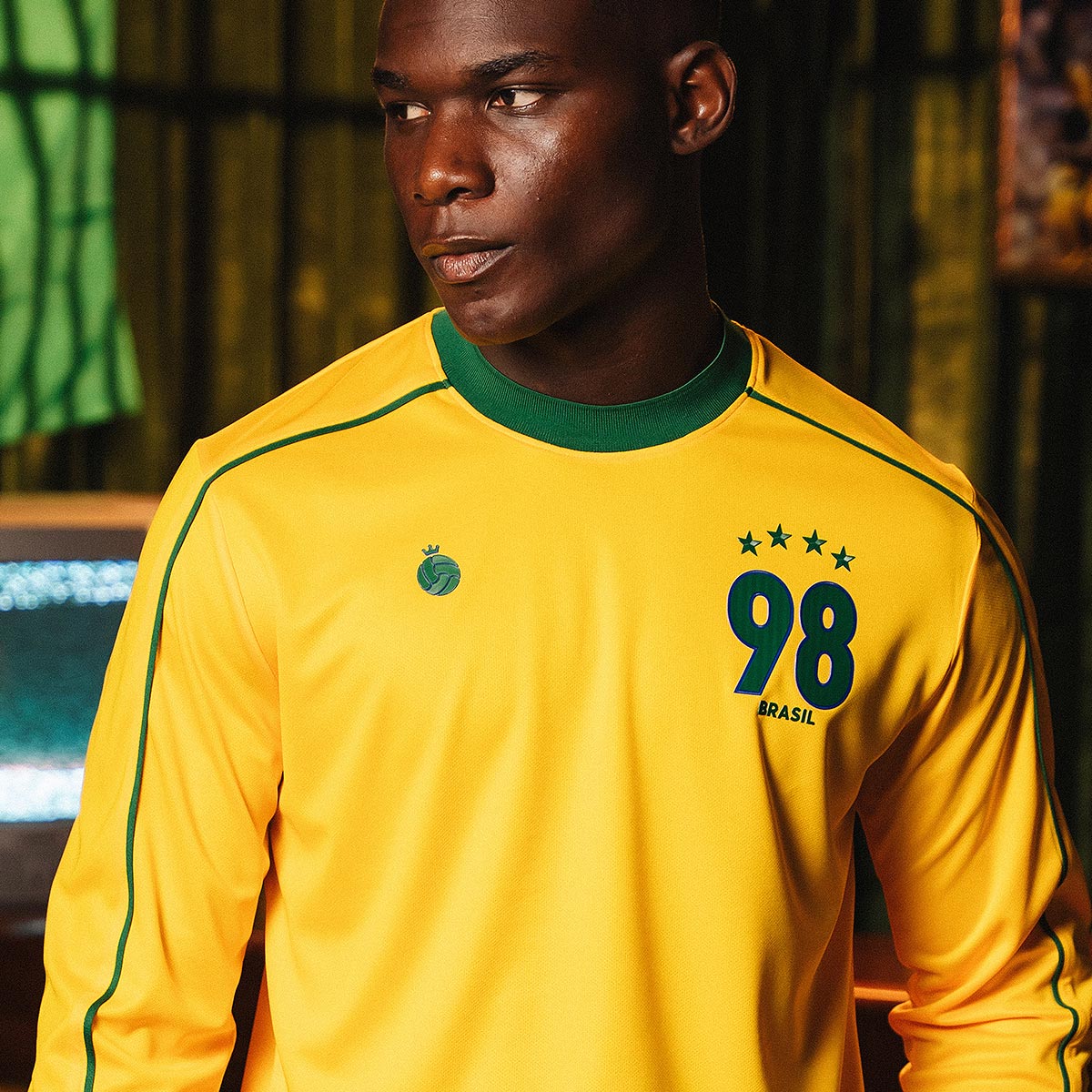 Brazil Retro 1998 Men's Long Sleeved T-Shirt