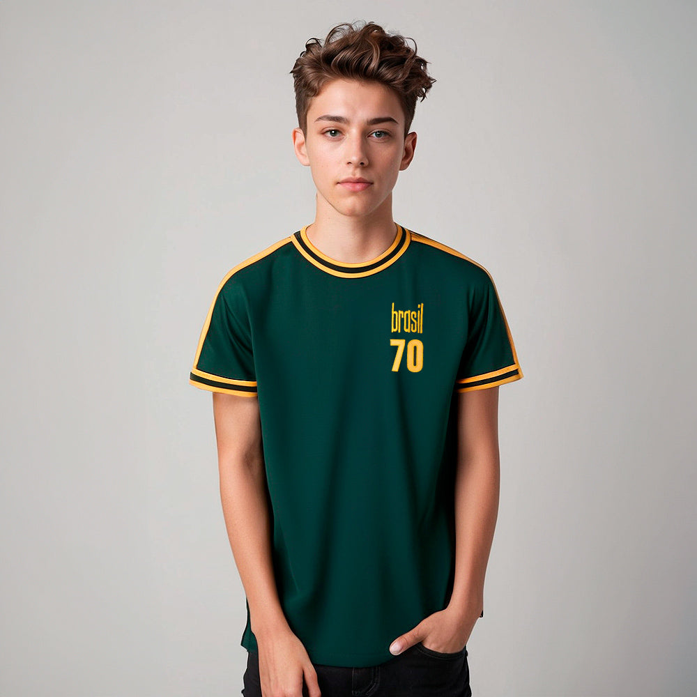Brazil Retro 70 Unissex Kid's T-Shirt