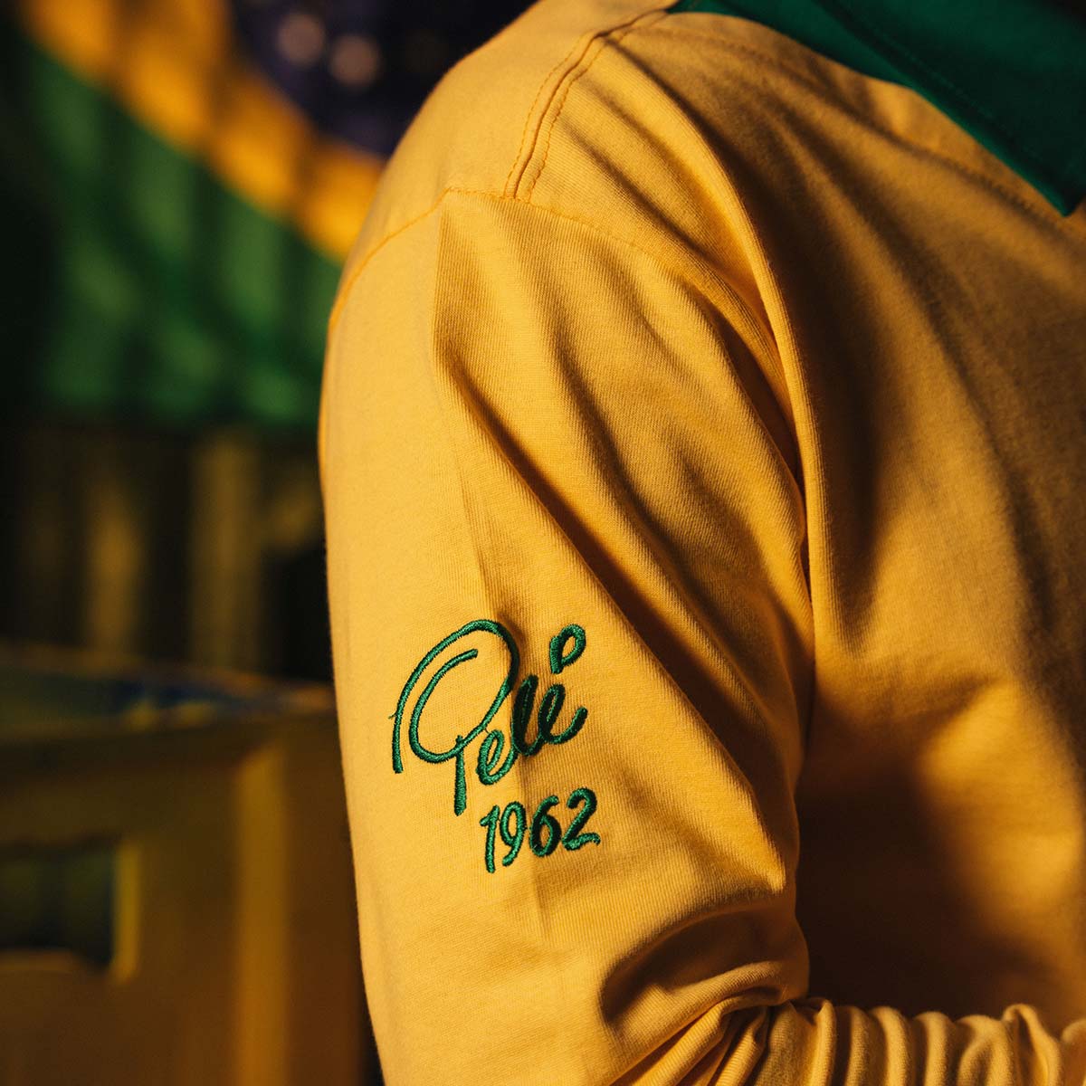Brazil Retro 1962 Pelé Men's Long Sleeved T-Shirt