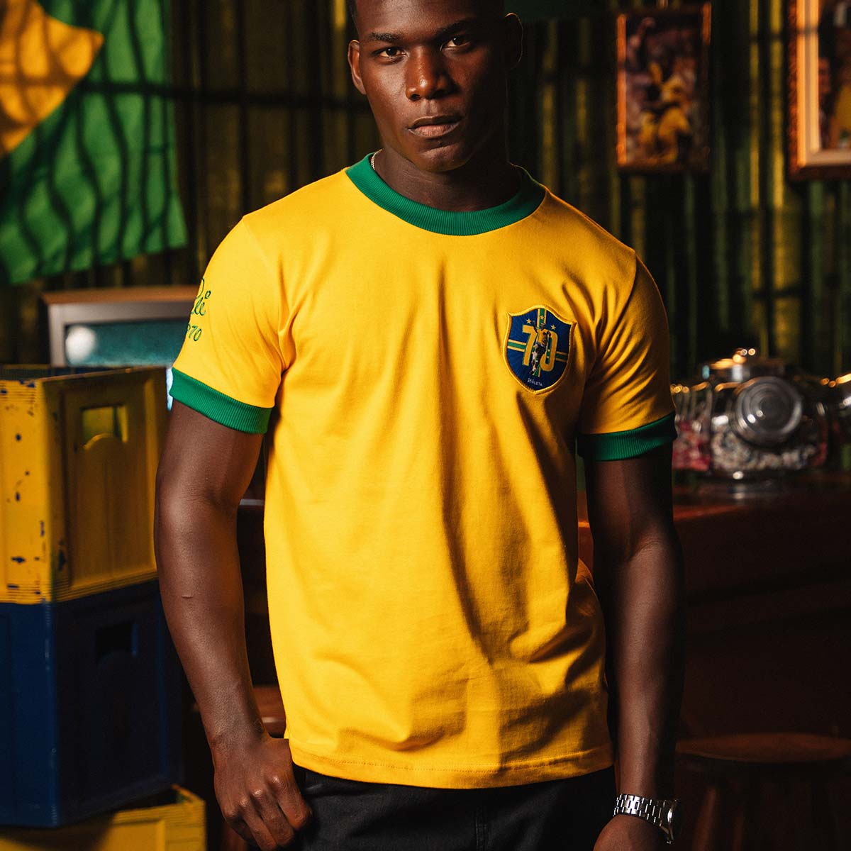Brazil Retro 1970 Pelé Men's T-Shirt