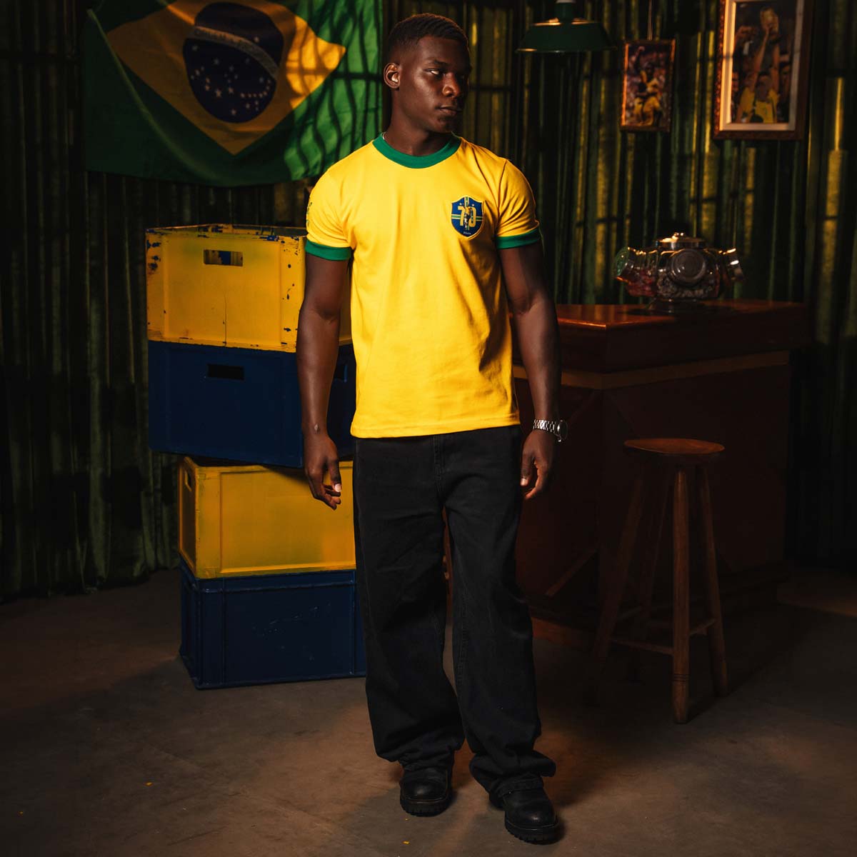 Brazil Retro 1970 Pelé Men's T-Shirt