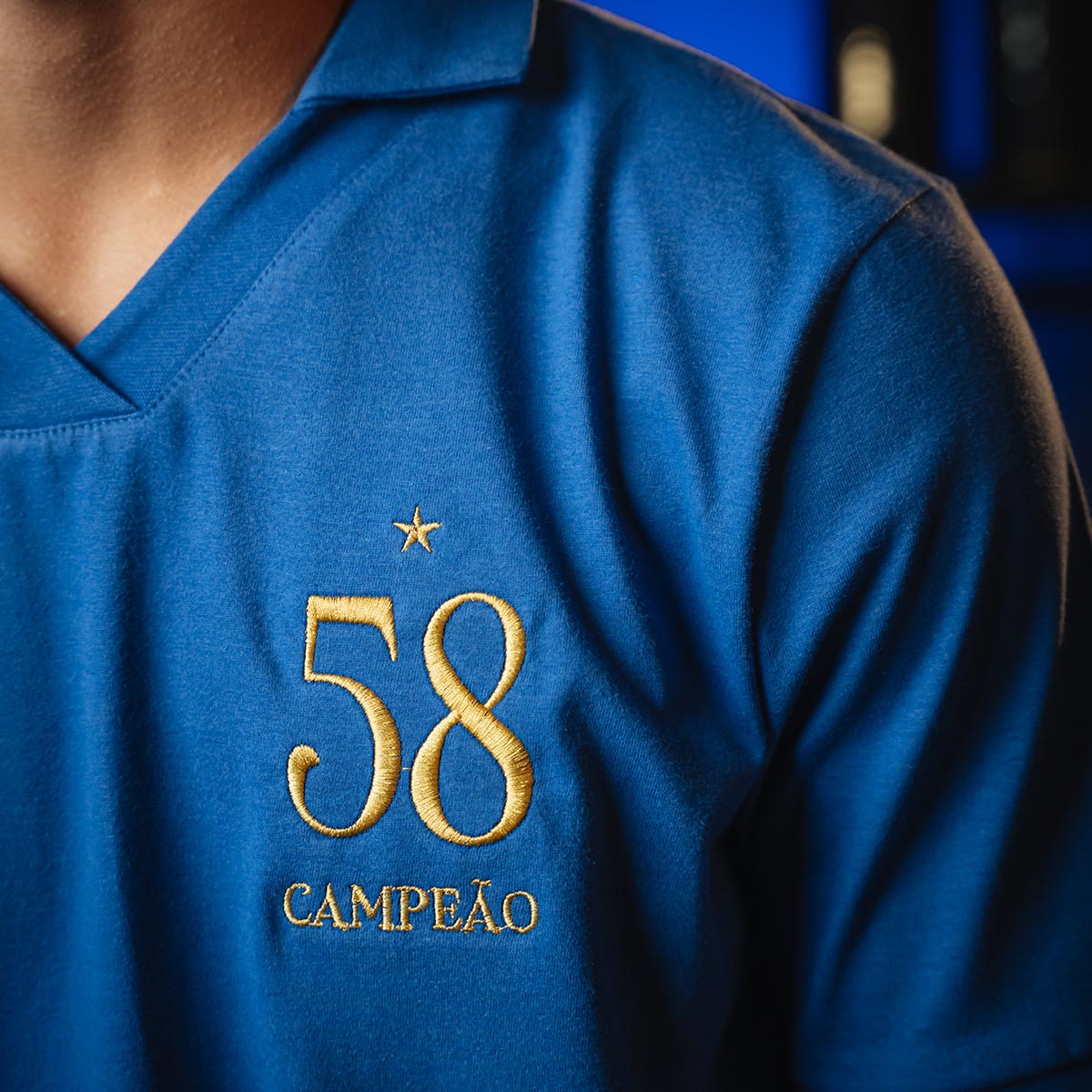 Brazil Retro 1958 Blue Men's T-Shirt