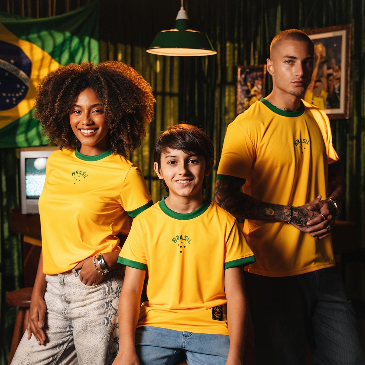 Brazil Retro Urban Dry Yellow Woman's T-Shirt