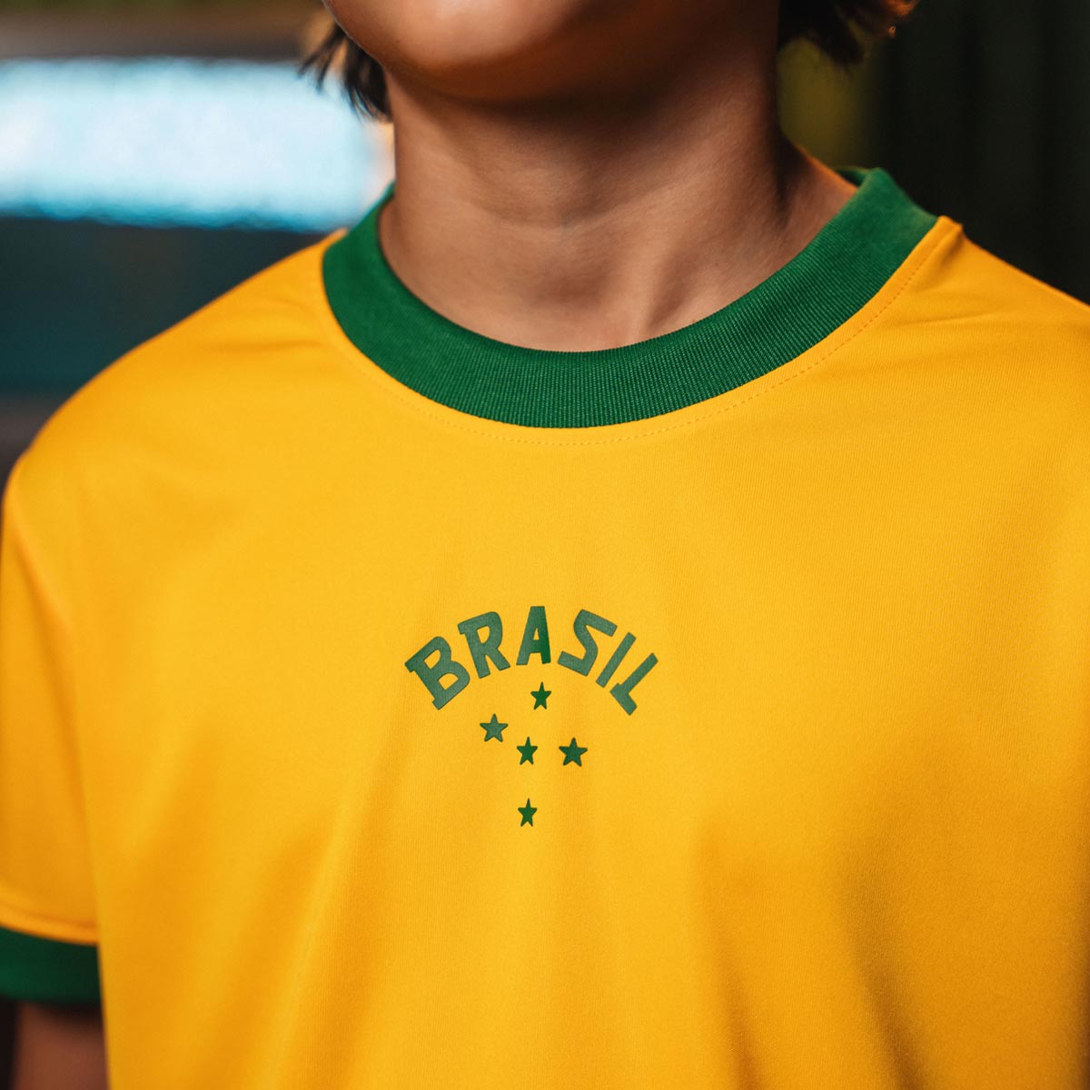 Brazil Retro Urban Dry Yellow Unisex Kid's T-Shirt