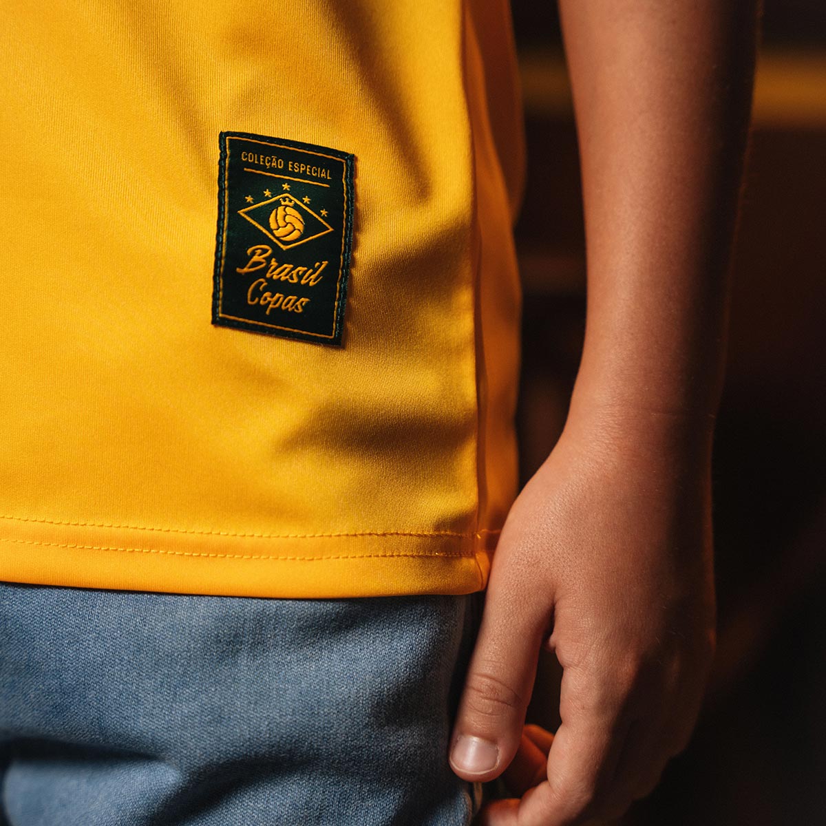 Brazil Retro Urban Dry Yellow Unisex Kid's T-Shirt