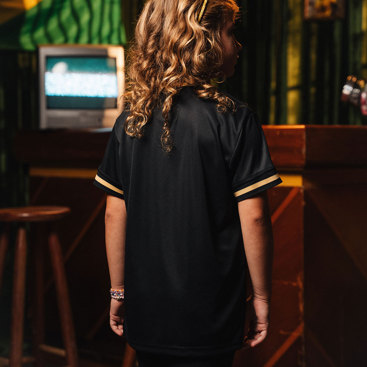 Brazil Retro Urban Dry Black Unisex Kid's T-Shirt