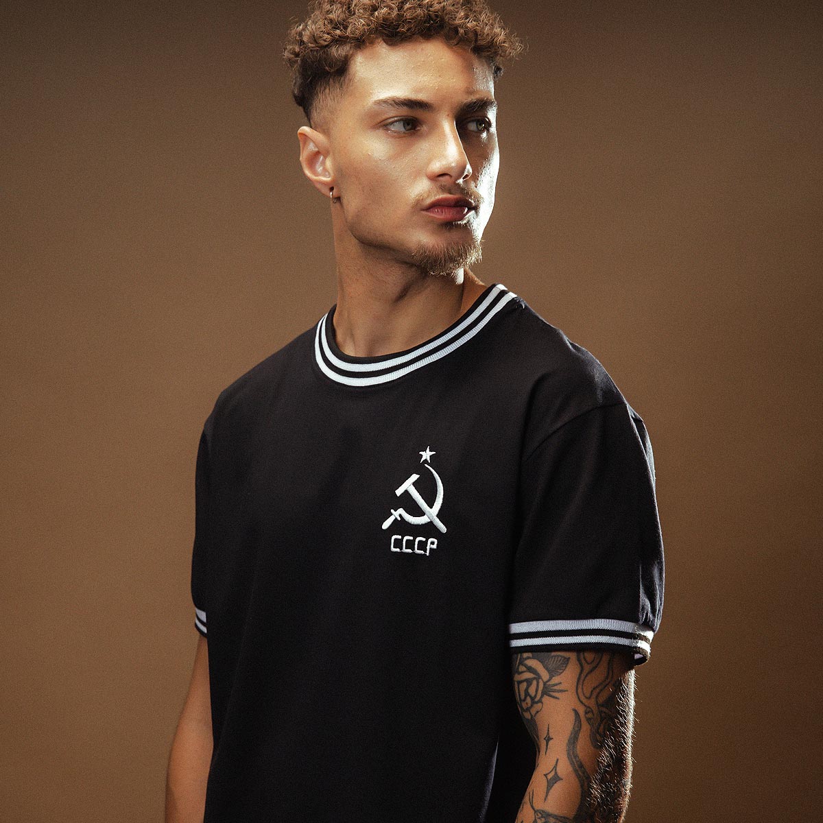 CCCP Retro Classic Black Men's T-Shirt