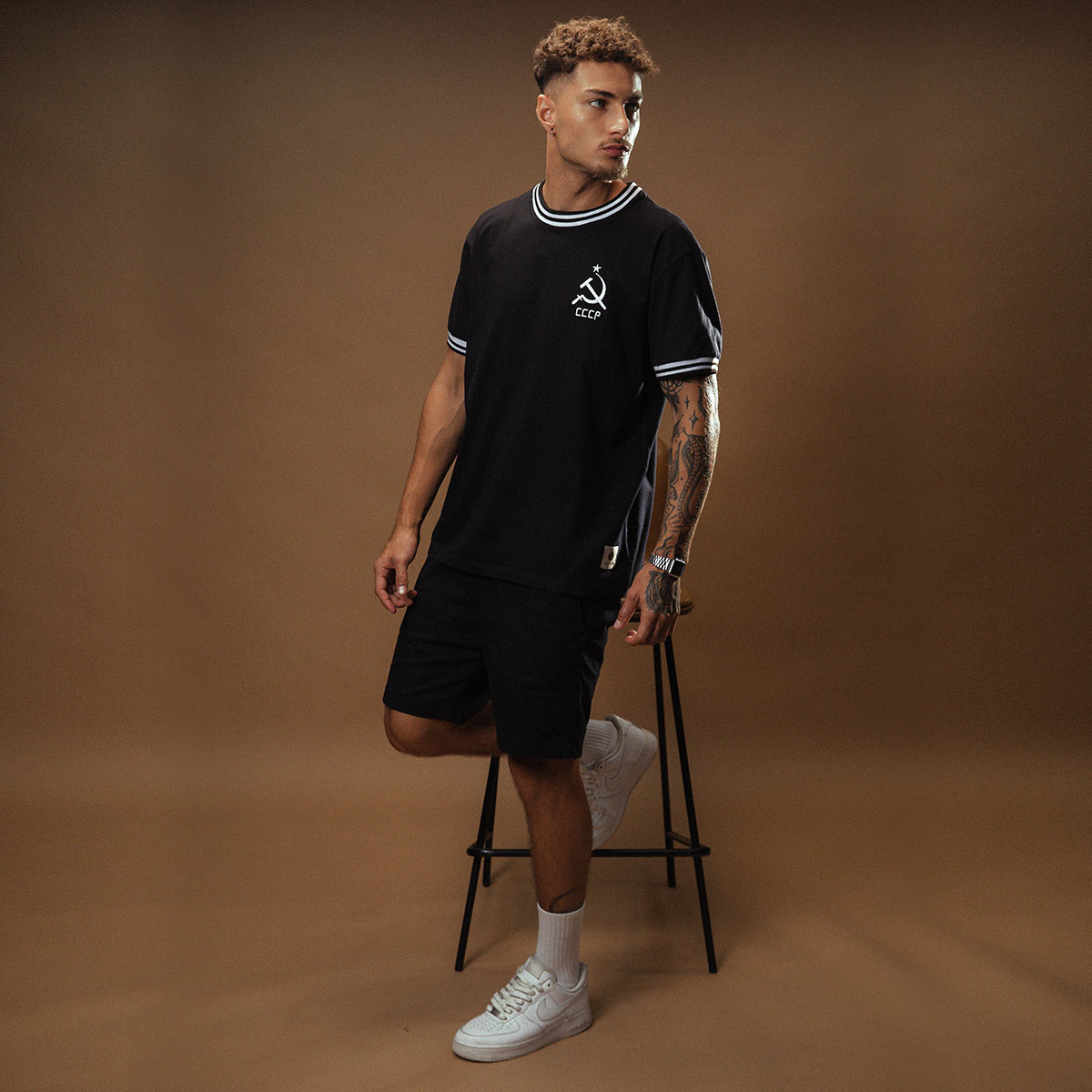 CCCP Retro Classic Black Men's T-Shirt