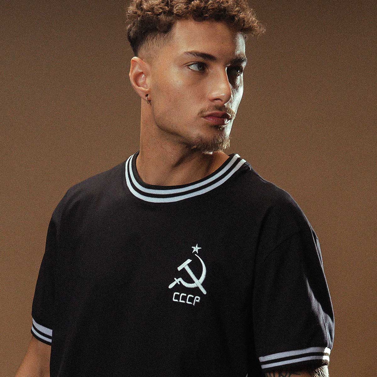 CCCP Retro Classic Black Men's T-Shirt