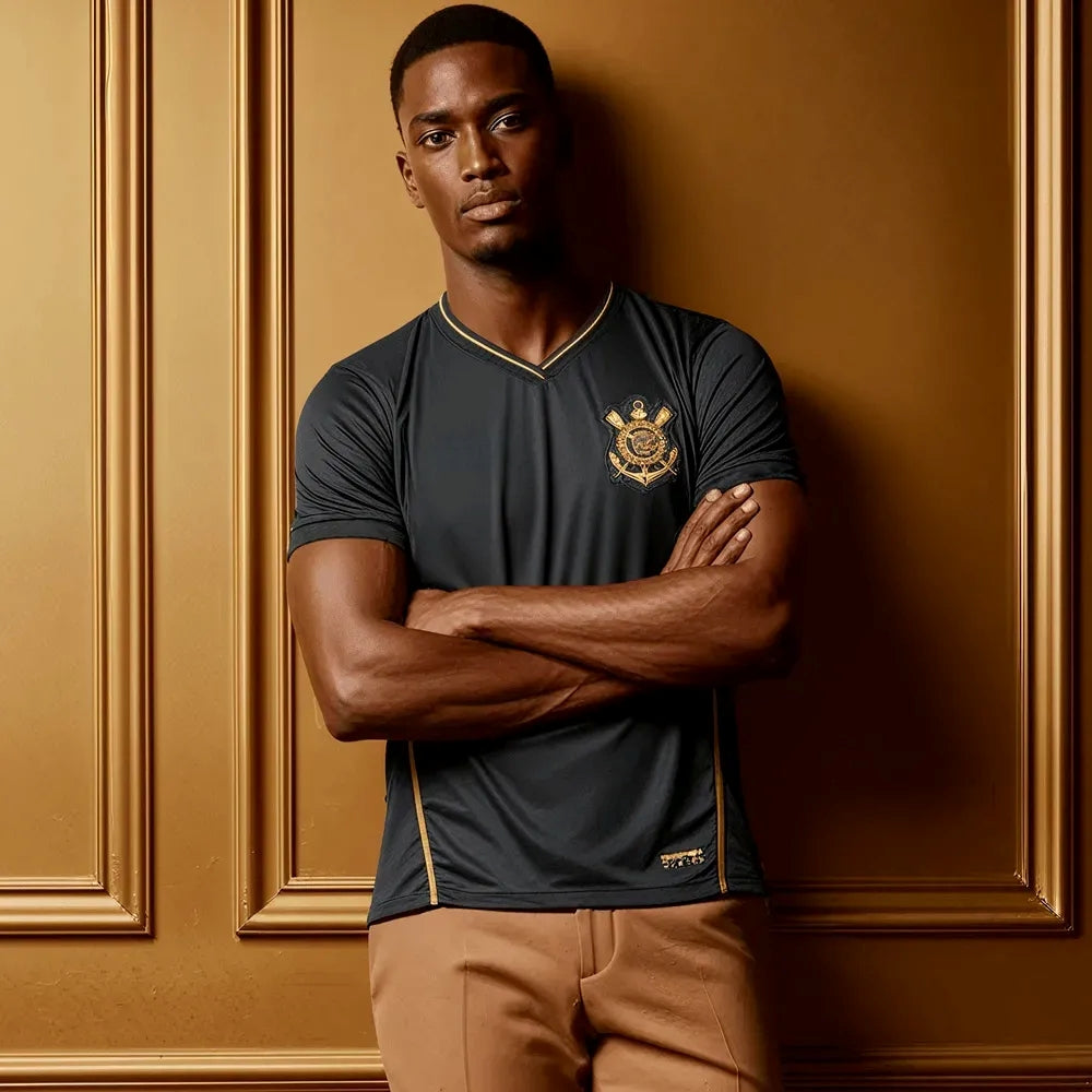 Corinthians Retro Gold Elegance Men's T-Shirt