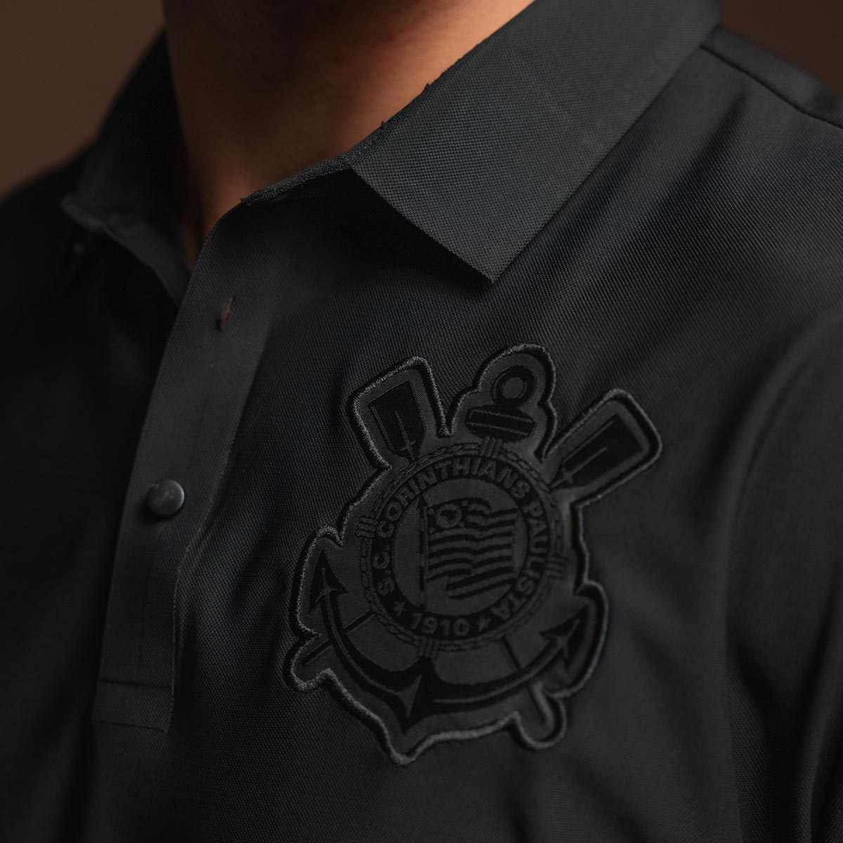 Corinthians Retro Black Men's Polo T-Shirt