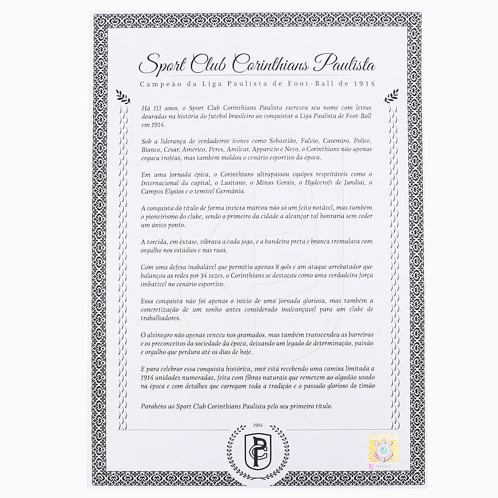 Corinthians Retro 1914 Limited Collection Men's Kit