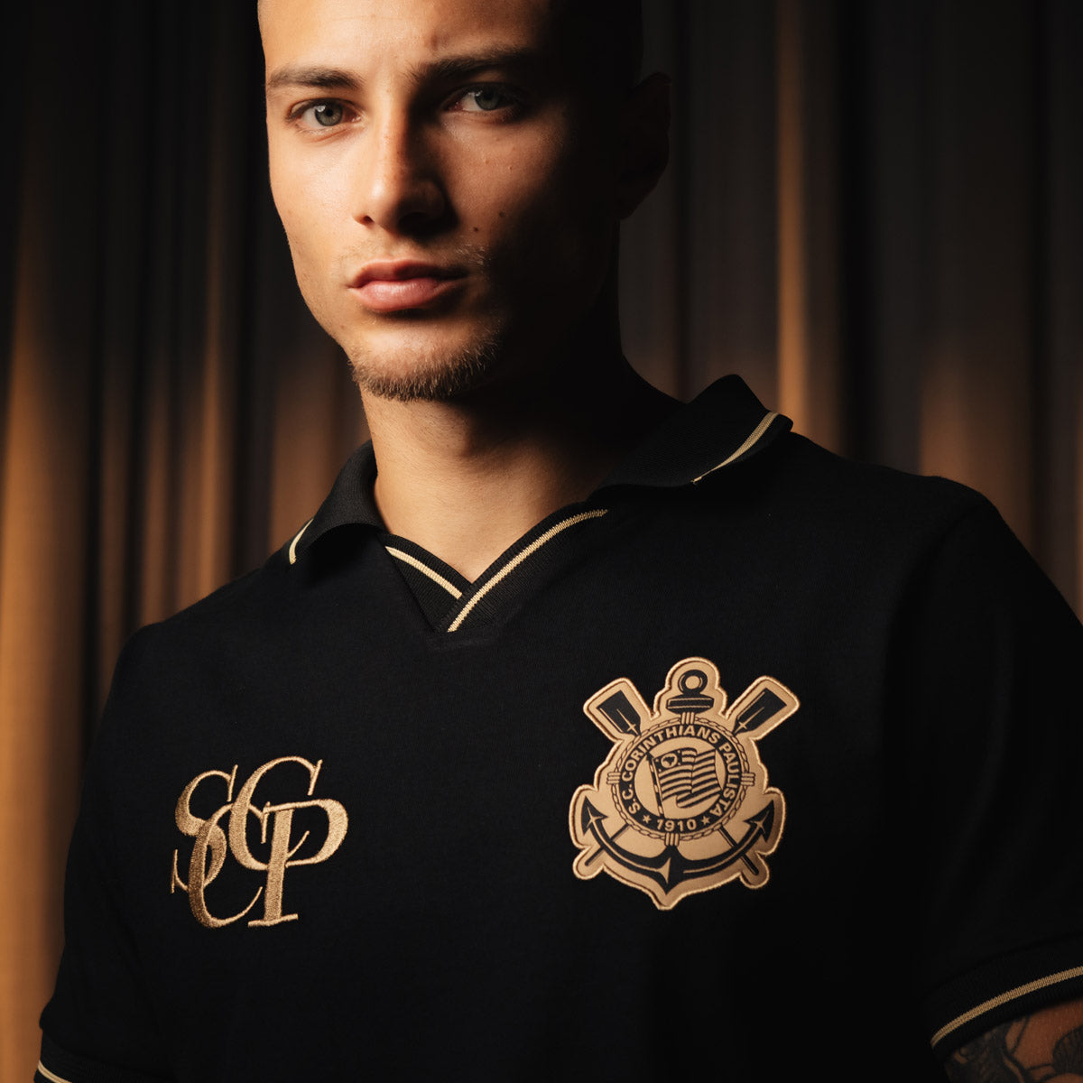 Corinthians Retro Gold Men's Polo T-Shirt