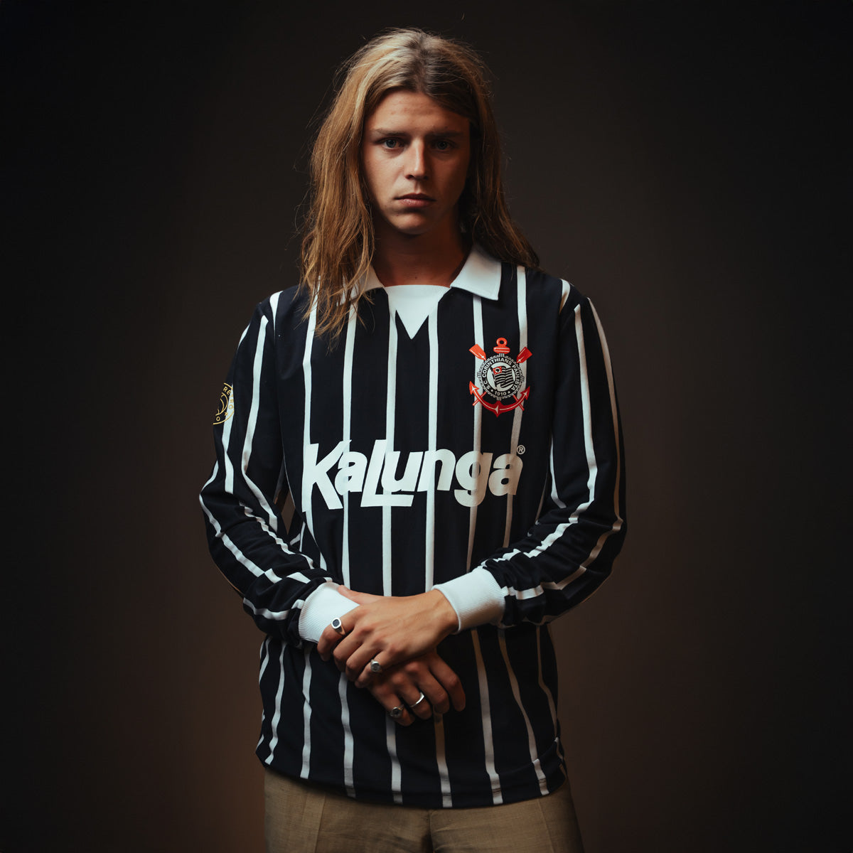 Corinthians Retro 1990 Kalunga Men's Long Sleeved T-Shirt