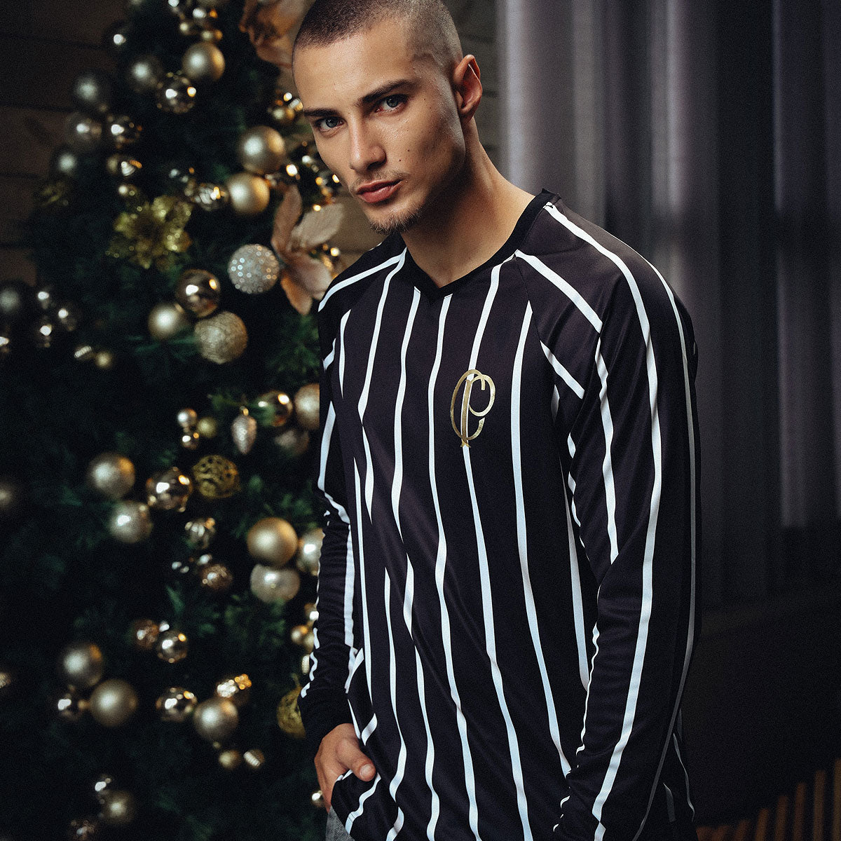 Corinthians Retro CP Gold Men's Long Sleeved T-Shirt