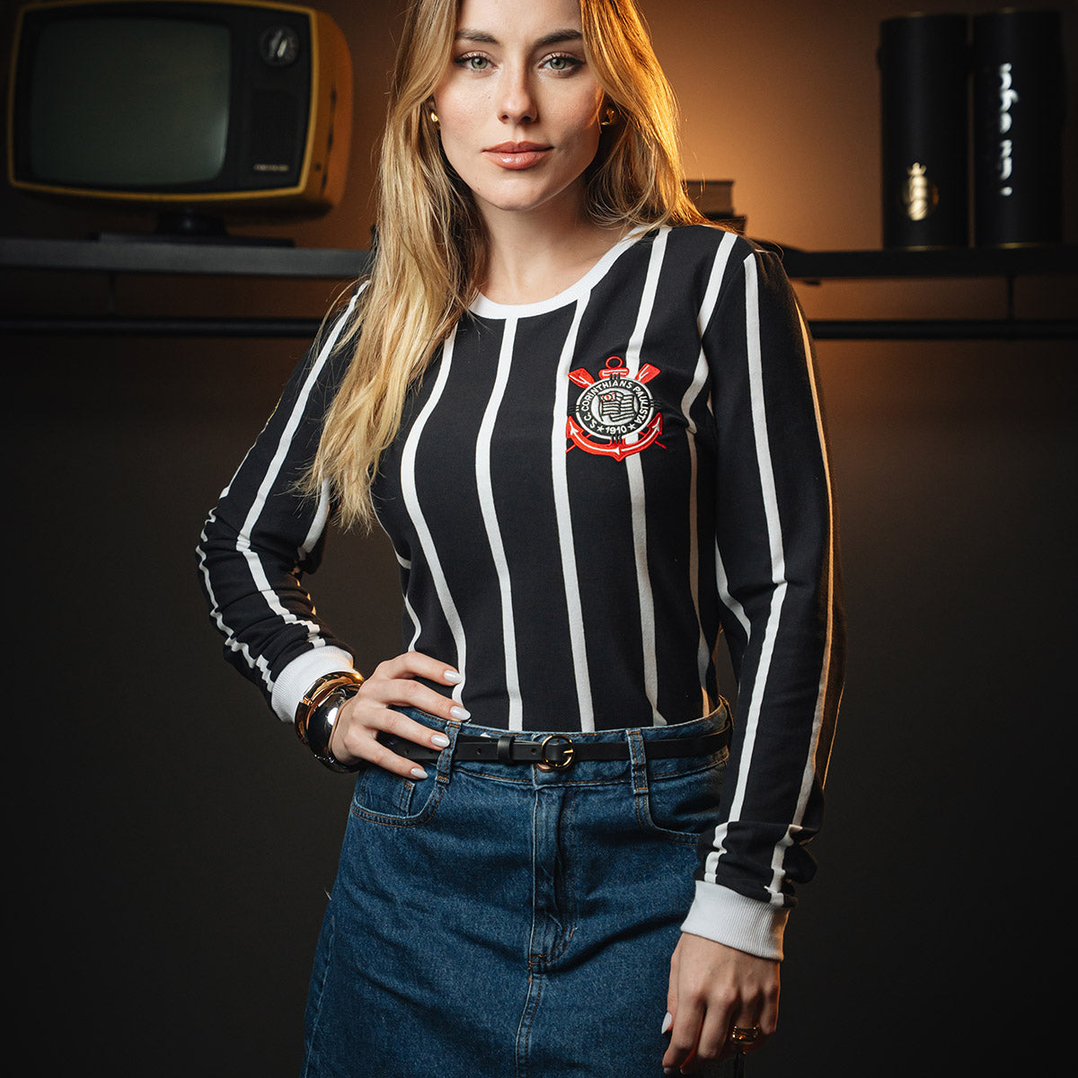 Corinthians Retro Democracy 1982 Woman's Long Sleeved T-Shirt