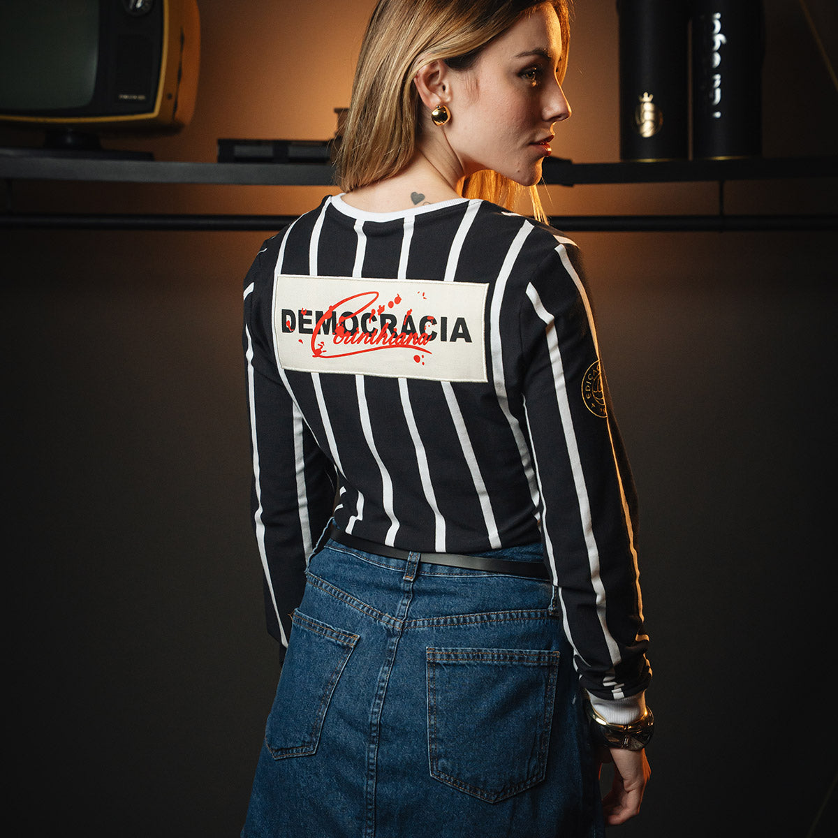 Corinthians Retro Democracy 1982 Woman's Long Sleeved T-Shirt