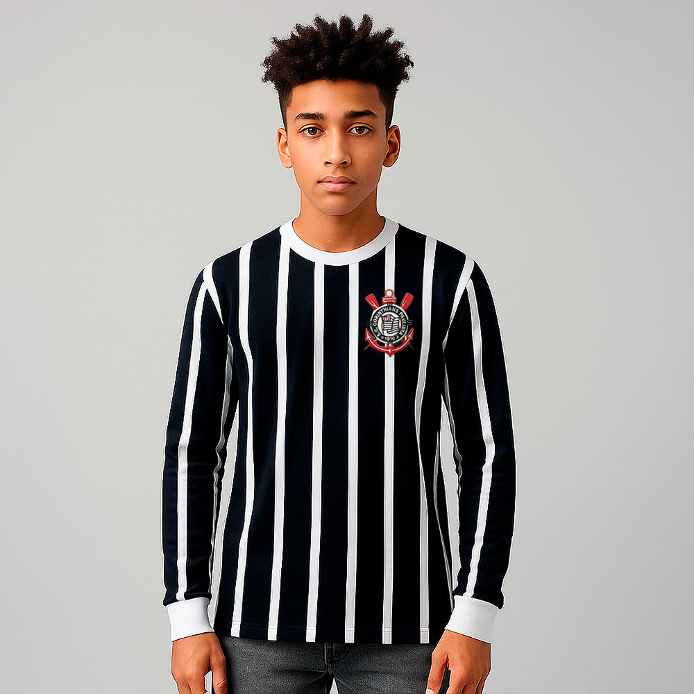 Corinthians Retro 1982 Democracy Unisex Kid's Long Sleeved T-Shirt