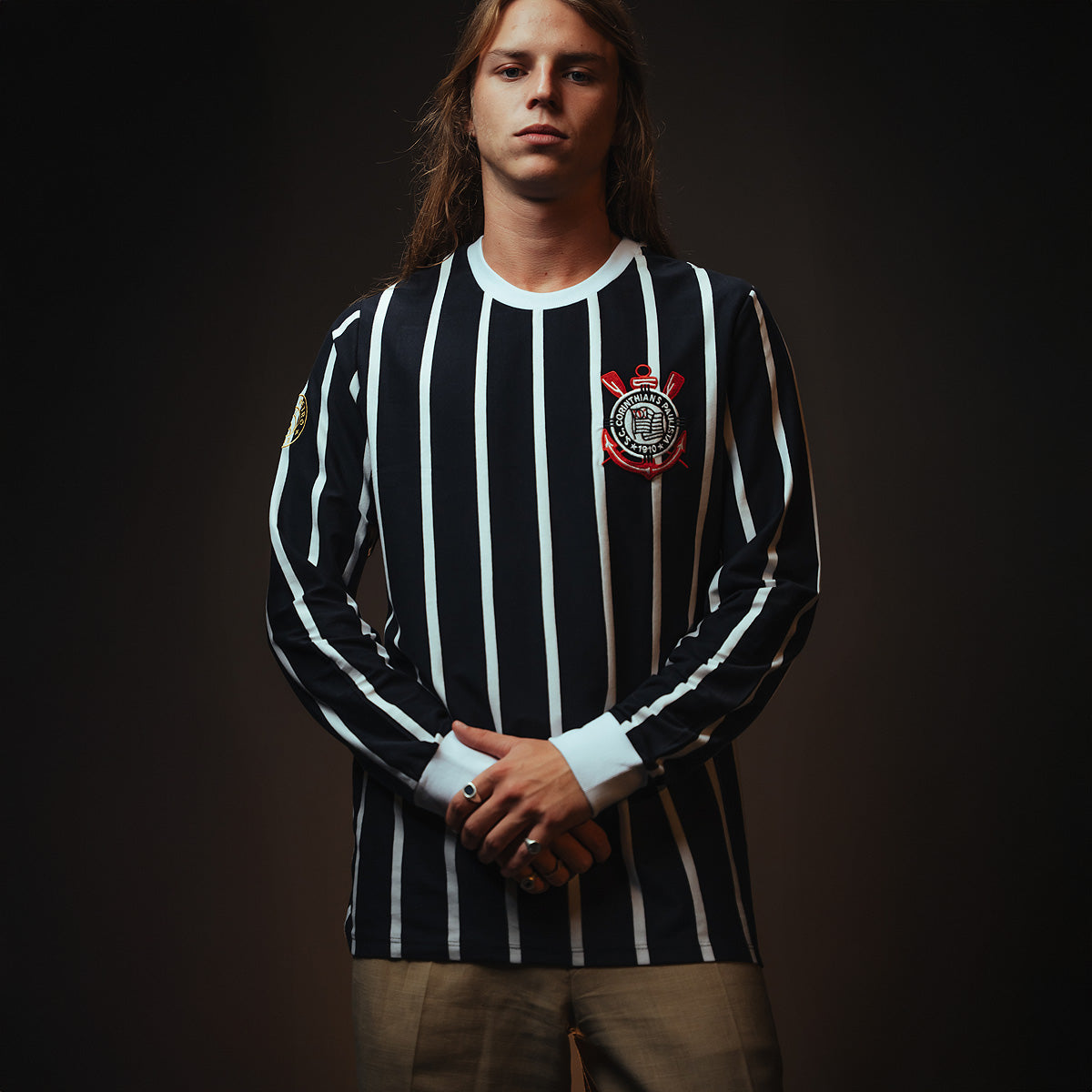 Corinthians Retro 1982 Democracy Men's Long Sleeved T-Shirt