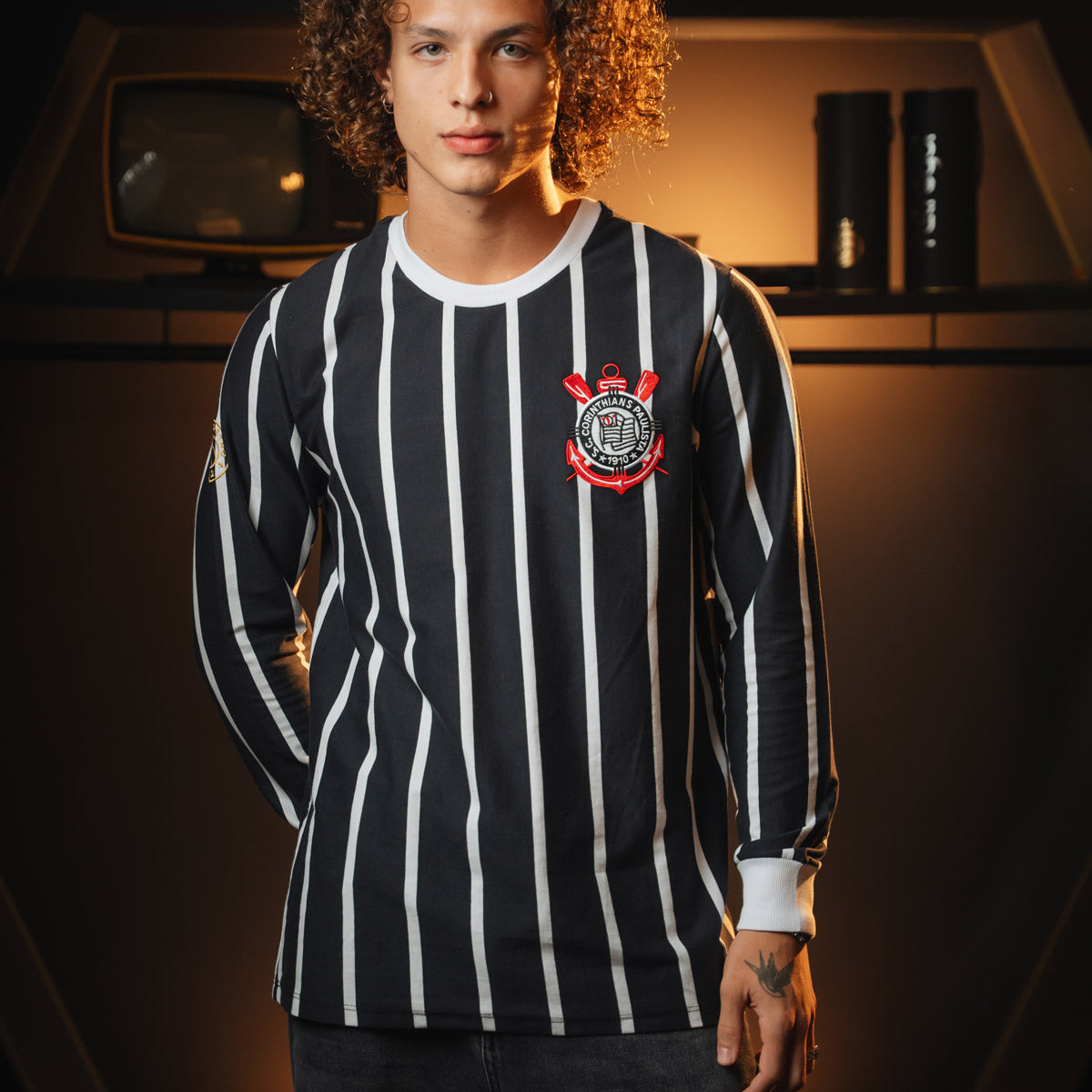 Corinthians Retro 1982 Democracy Men's Long Sleeved T-Shirt