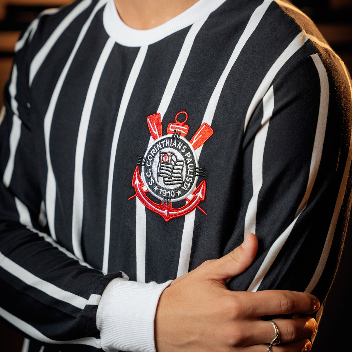 Corinthians Retro 1982 Democracy Men's Long Sleeved T-Shirt