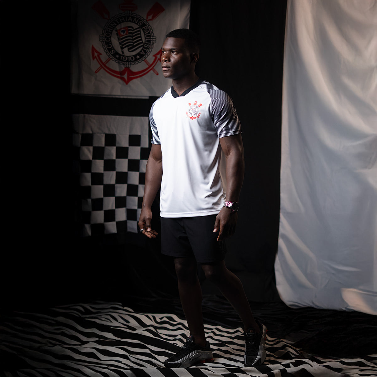 Corinthians Retro SCCP Lines White Men's T-Shirt