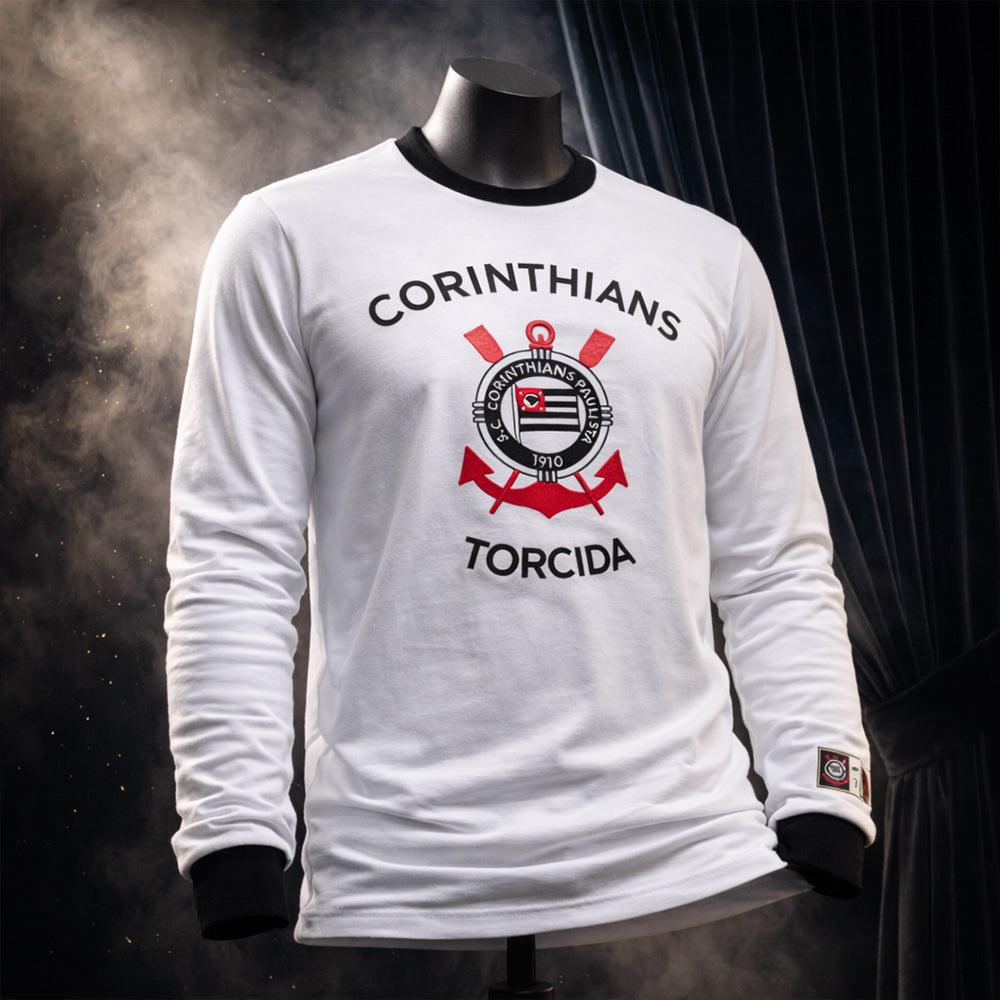 Corinthians Retro Fan 1934 Off-White Men's Long Sleeved T-Shirt