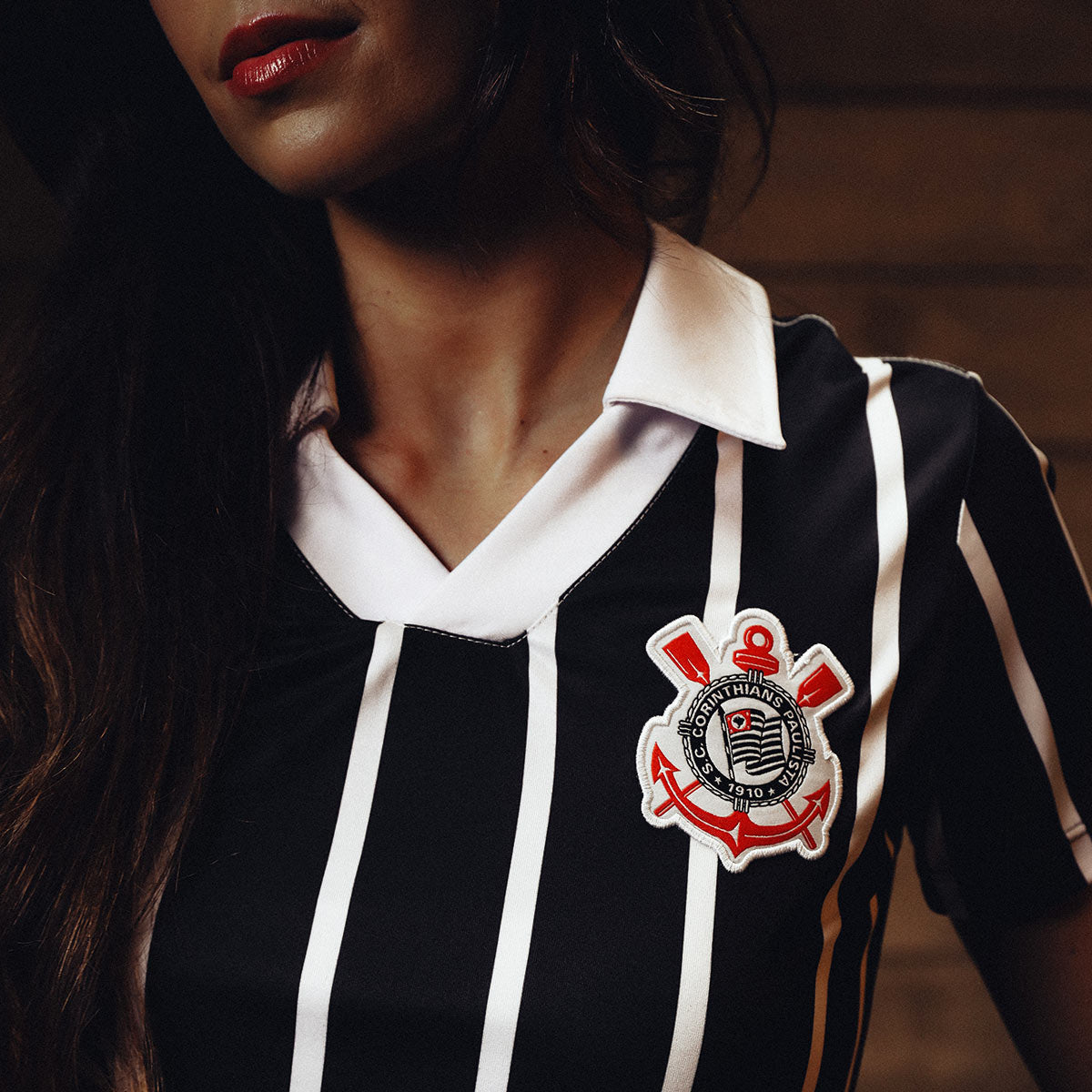 Corinthians Retro Fan Dry Woman's Cropped T-Shirt