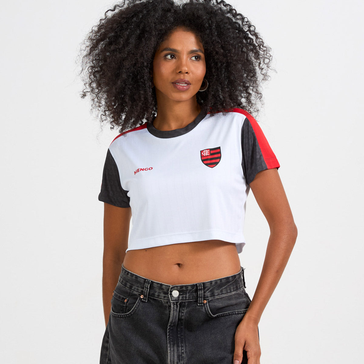 Flamengo Retro Fan Woman's Cropped T-Shirt