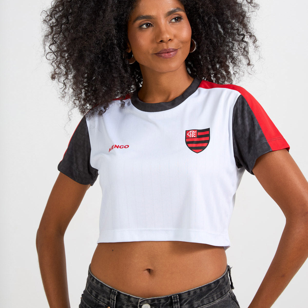 Flamengo Retro Fan Woman's Cropped T-Shirt