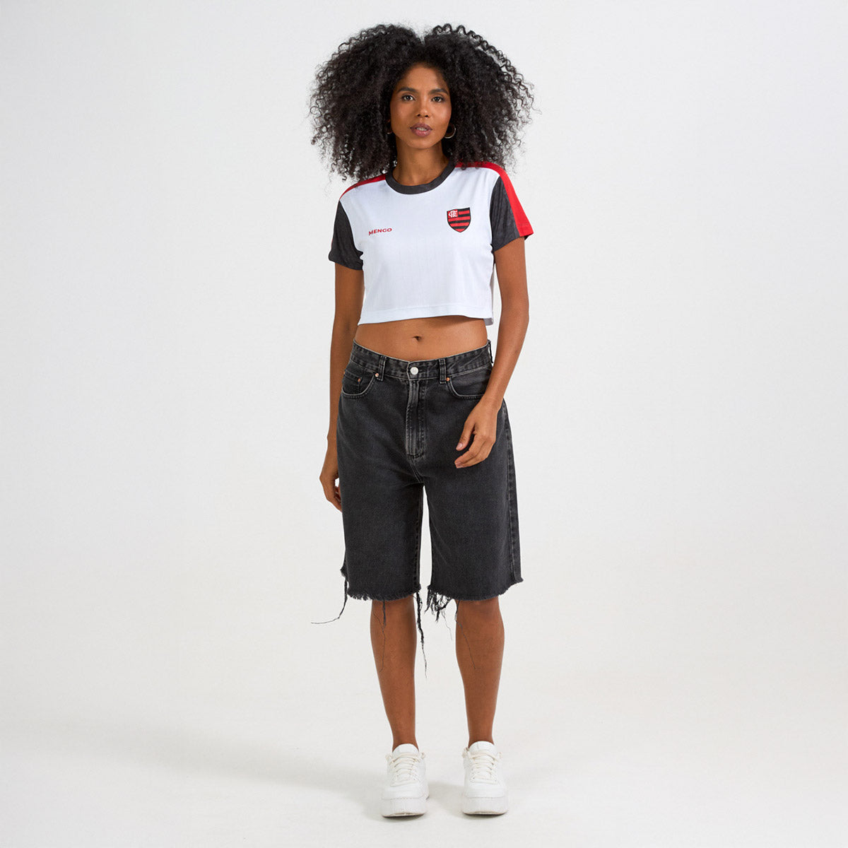 Flamengo Retro Fan Woman's Cropped T-Shirt