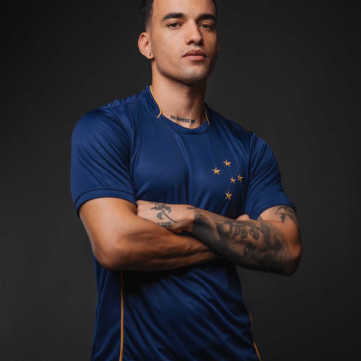Cruzeiro Retro Dry Dark Blue Men's T-Shirt